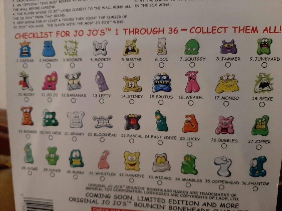 Jojo`s Bouncin Boneheads By Imperial toys on Blister card - photo 3