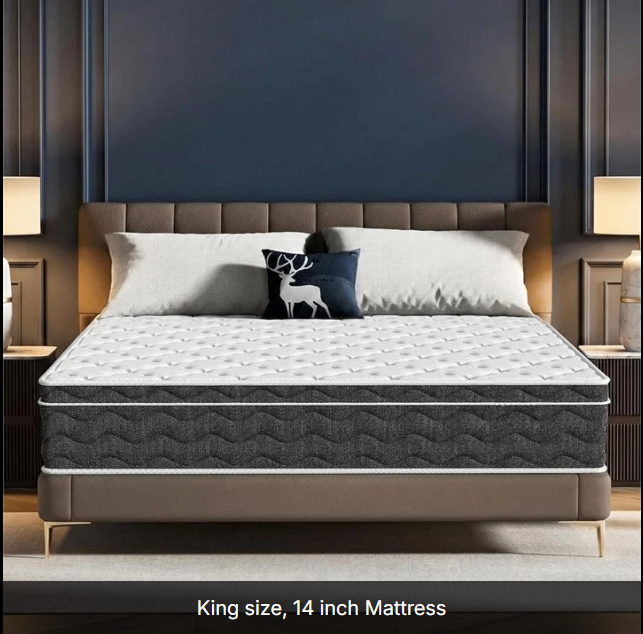 King size, 14 inch Mattress $350 (originally $555)