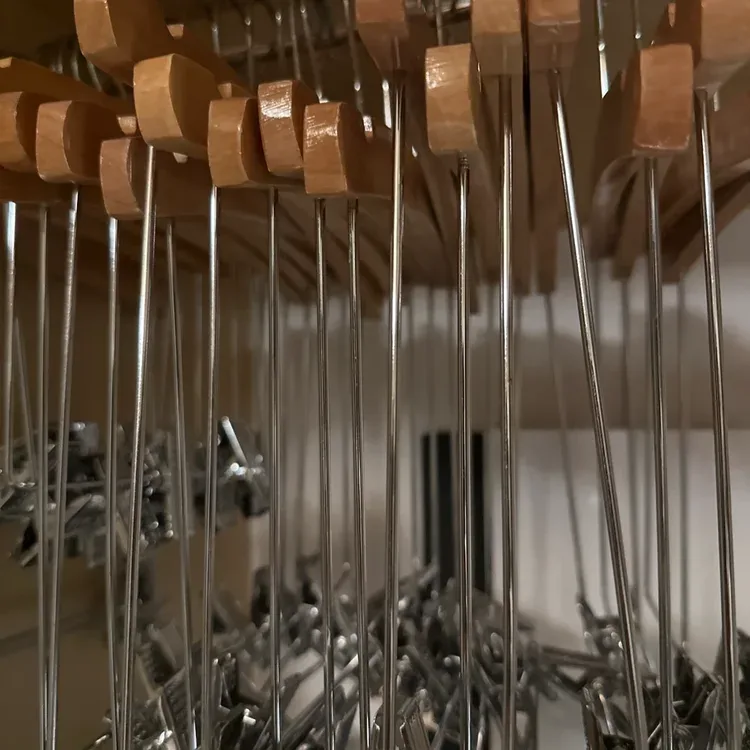 Wooden Clothes Hangers with Clips🥕