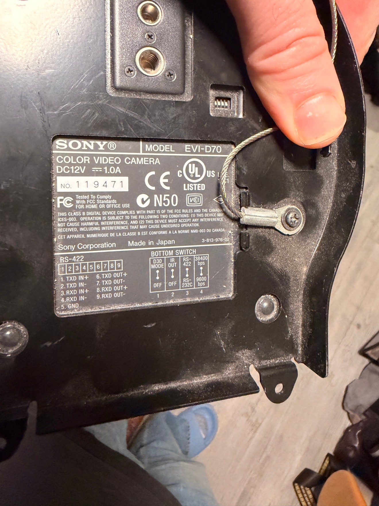Sony EVI-D70 PTZ Video Camera — Tested Working - photo 2