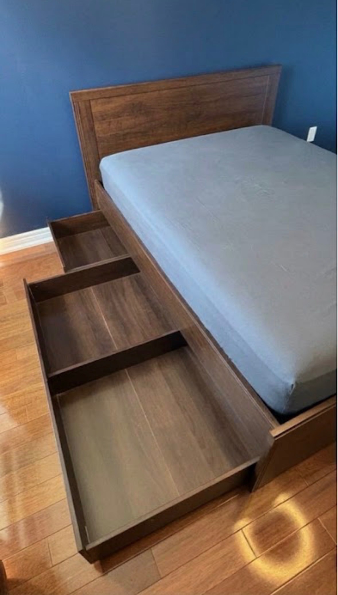 IKEA Brusali Double Bed Frame w/ Storage - Italian Made - photo 2