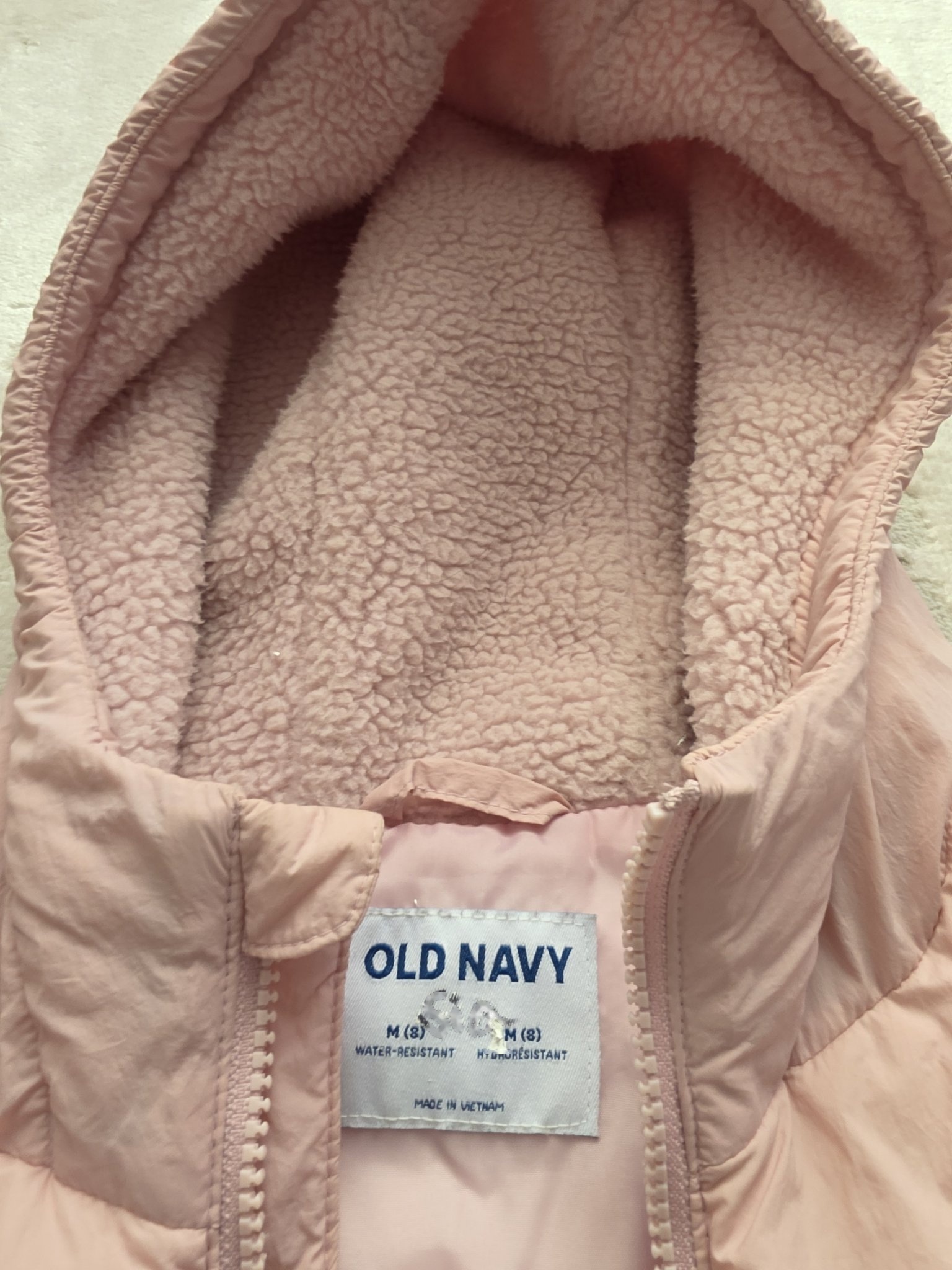 Girls Old Navy Puffer Jacket — Pink, Size 8 (M) - photo 4