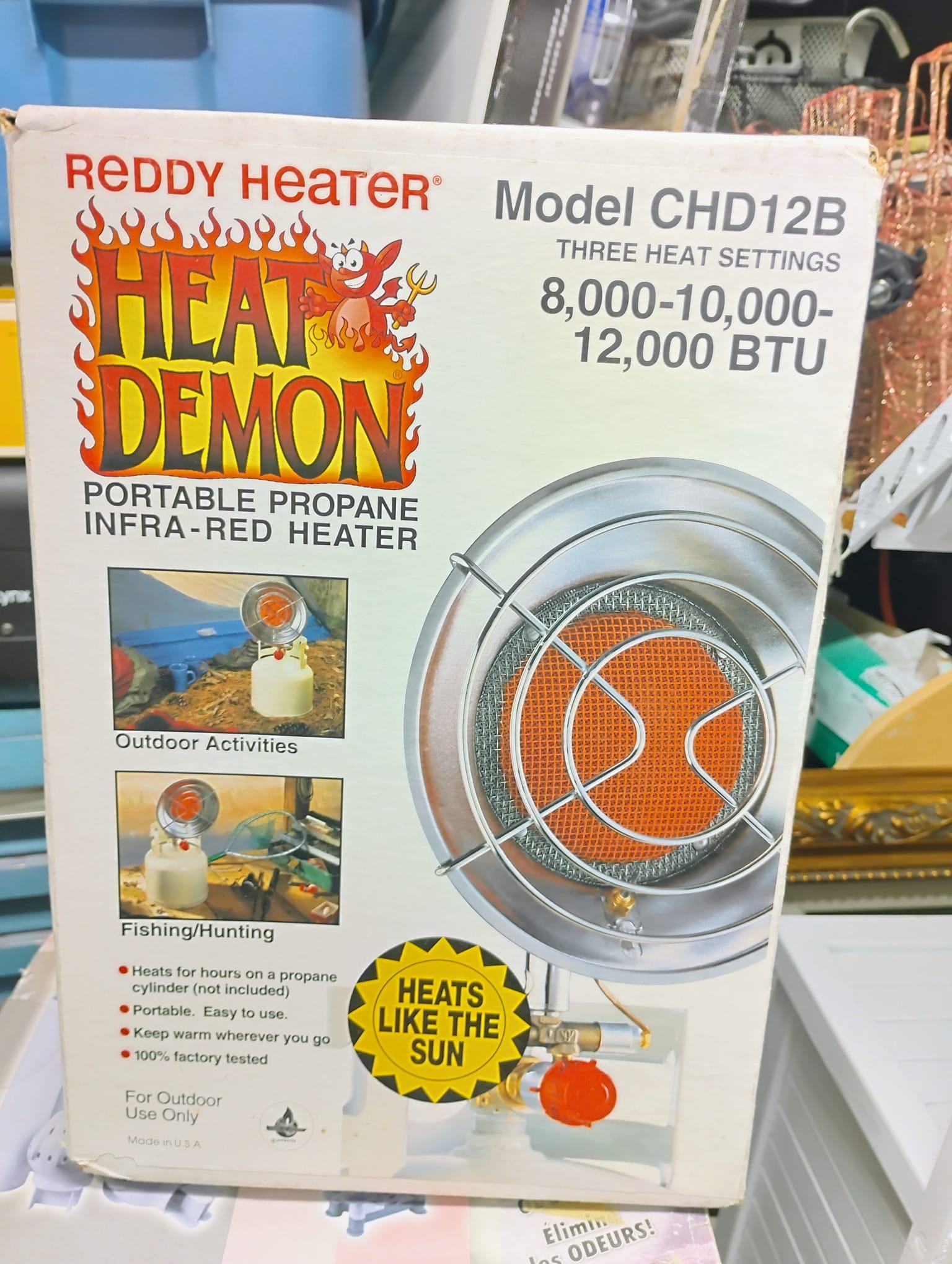 REDDY HEATER Heat Demon Portable Propane Heater Model HD12