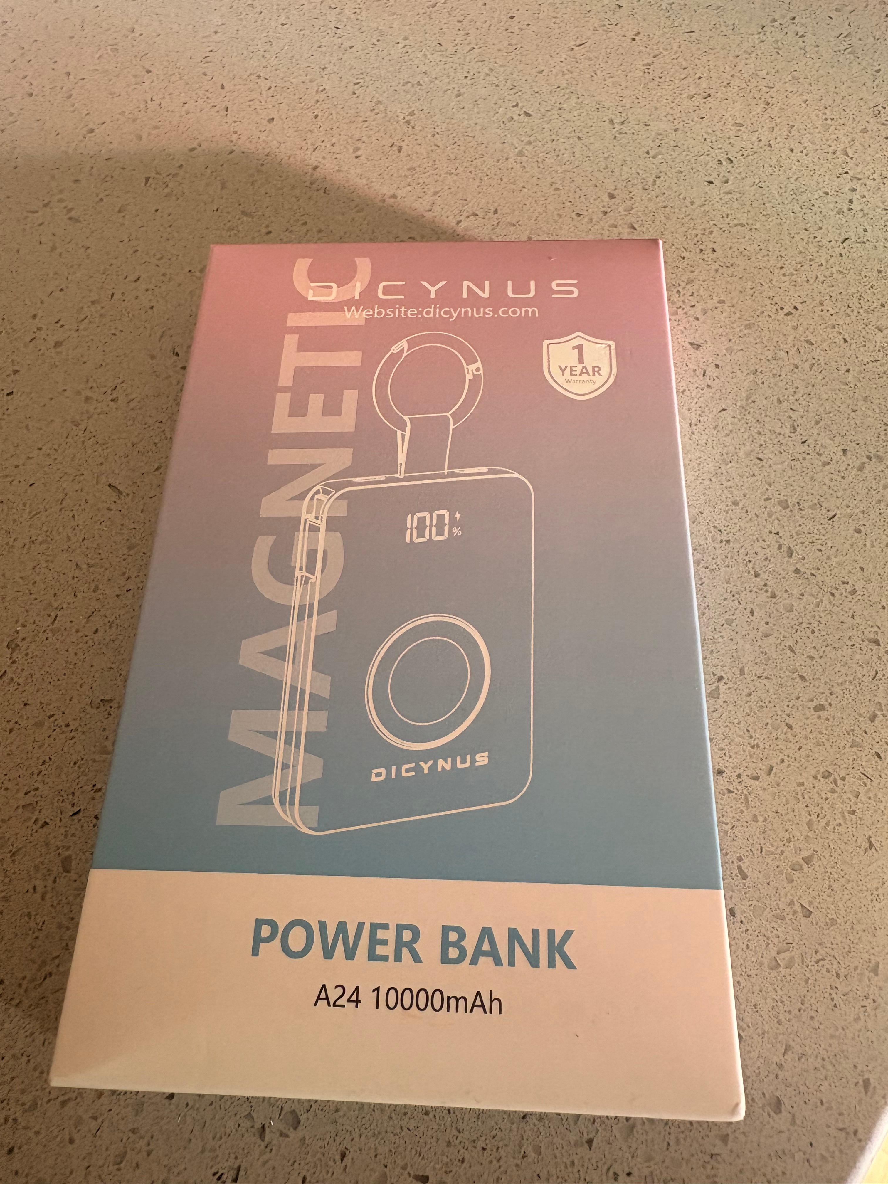 DICYNUS 10,000mAh portable power bank