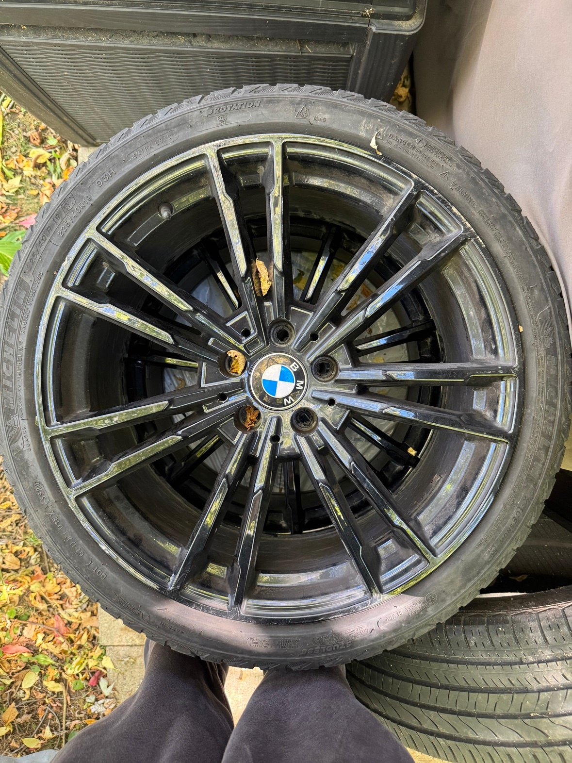 BMW 19" Style 791M Wheels + Michelin X-Ice 225/40R19 — Set of 3