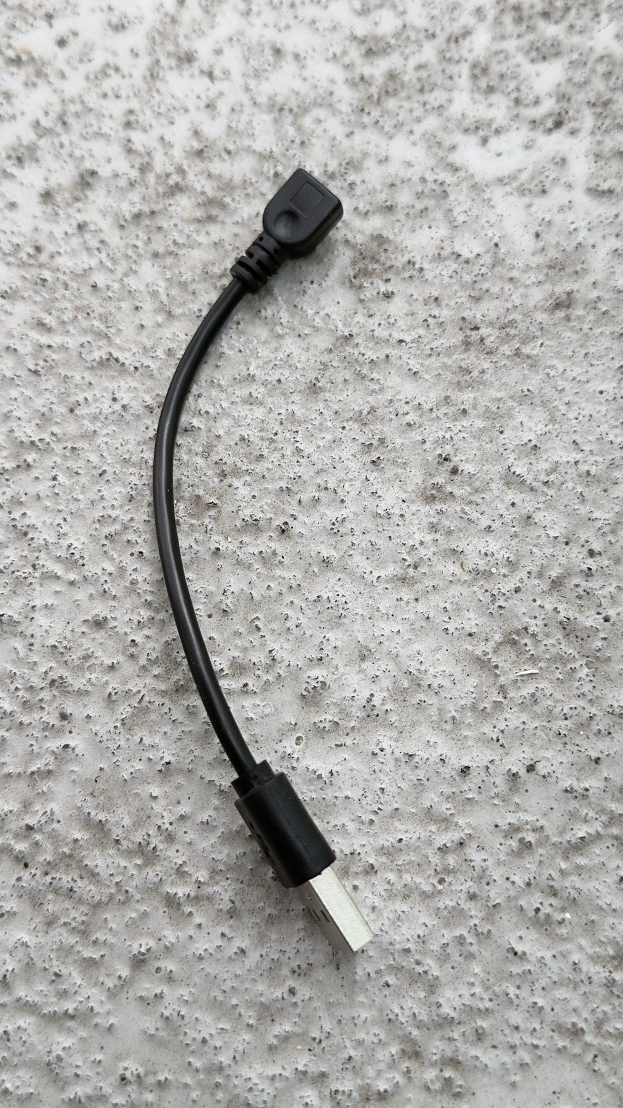 Short USB-A Male to Micro-USB Female Adapter Cable