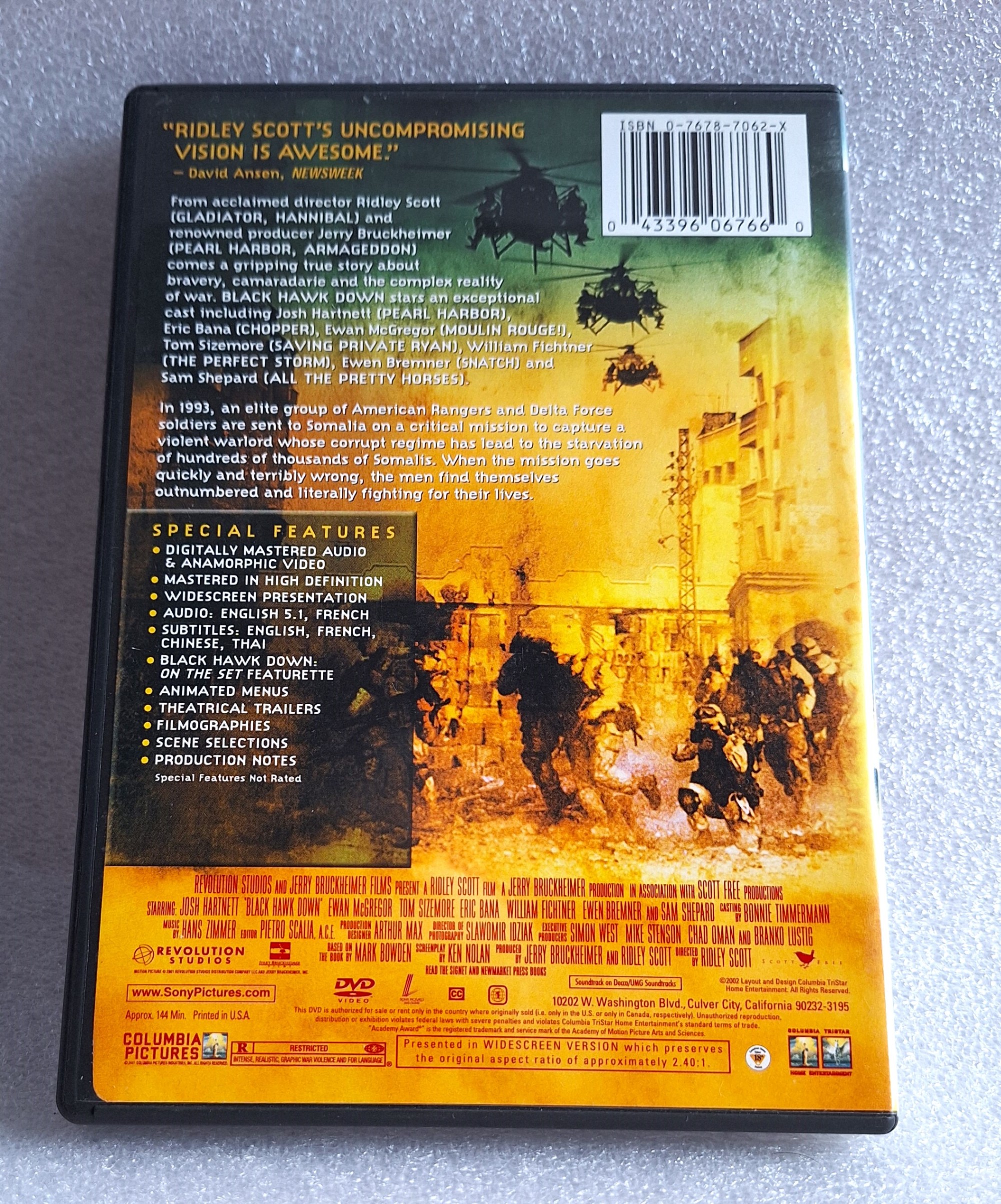 Black Hawk Down DVD - photo 2