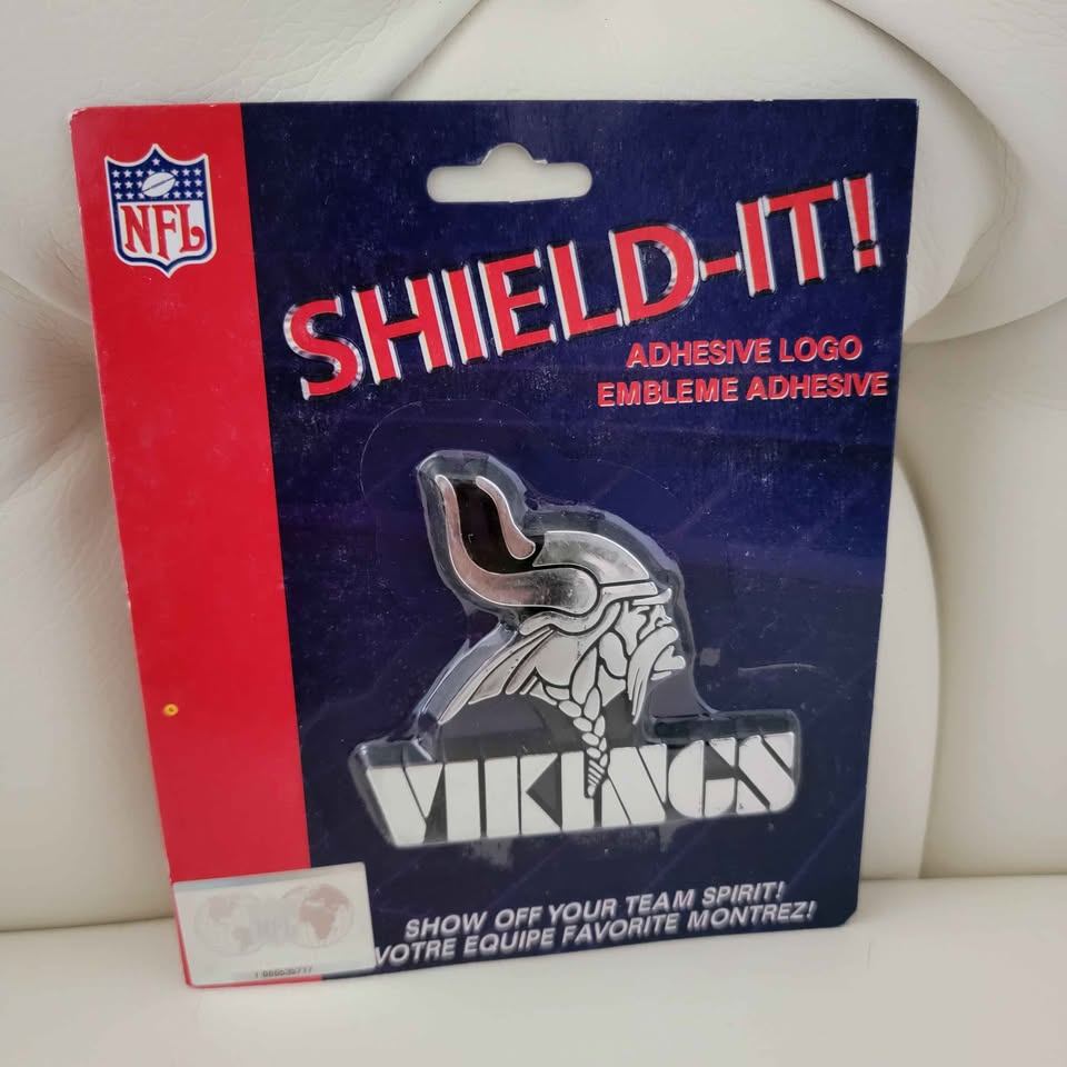 Minnesota Vikings NFL SHIELD-IT! Plastic Chrome Emblem - NEW