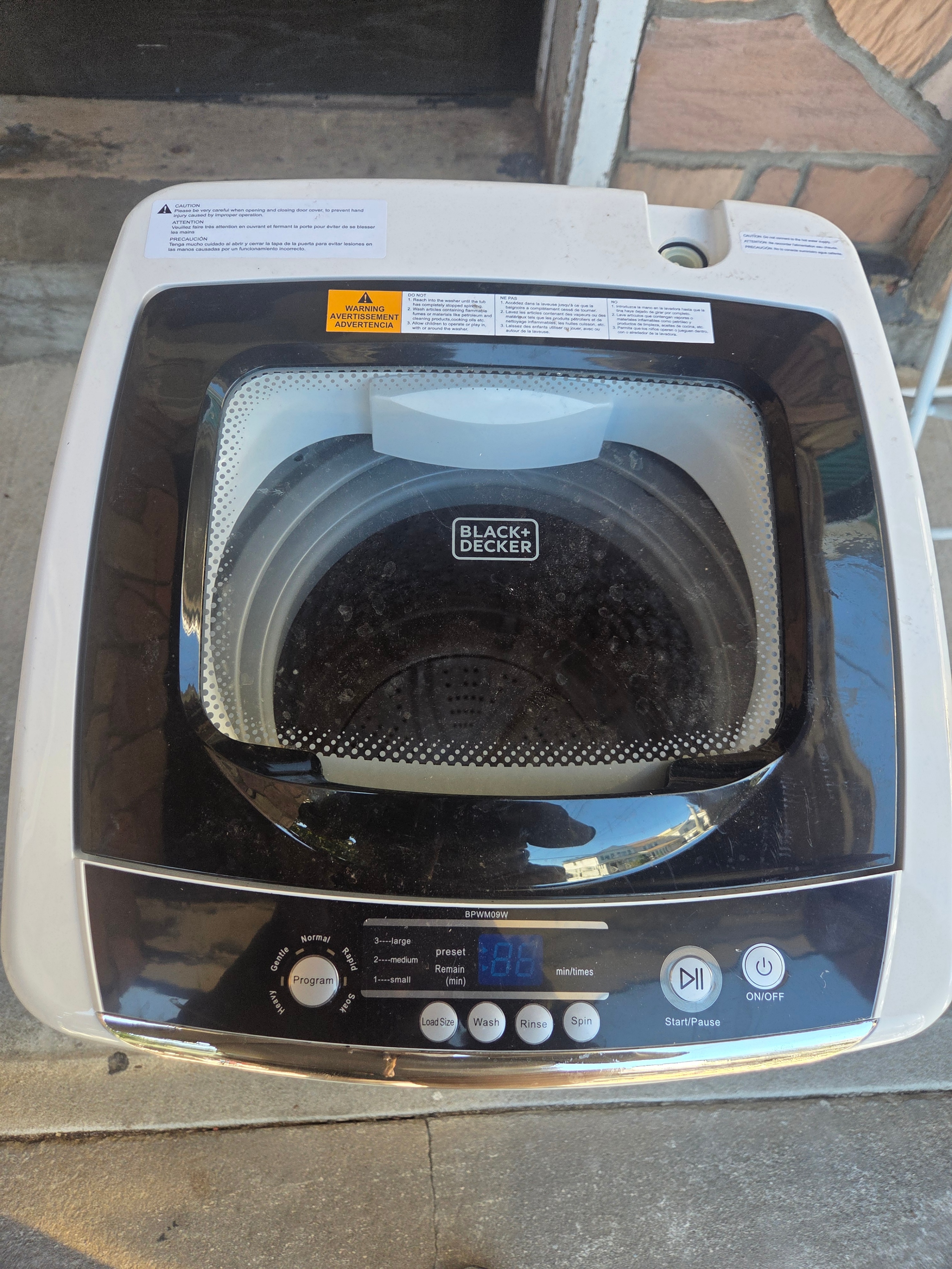 Black+Decker 0.9 Cu. Ft. Portable Washer - photo 2