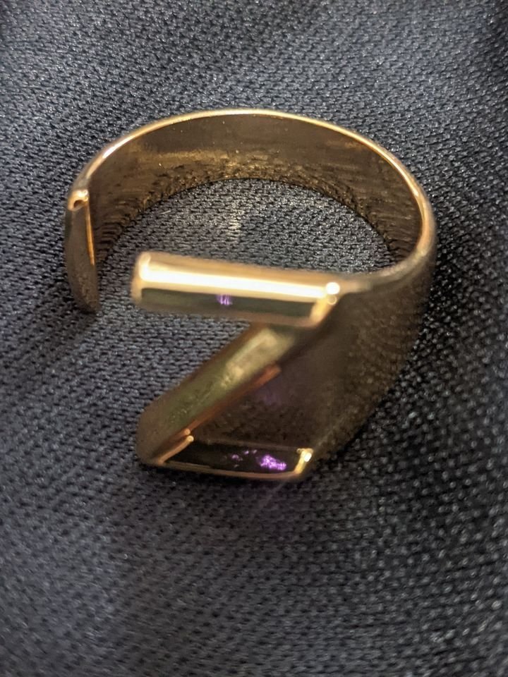 Keystyle GoldChic Jewelry Gold Bold Initial Letter N (or Z) - photo 3