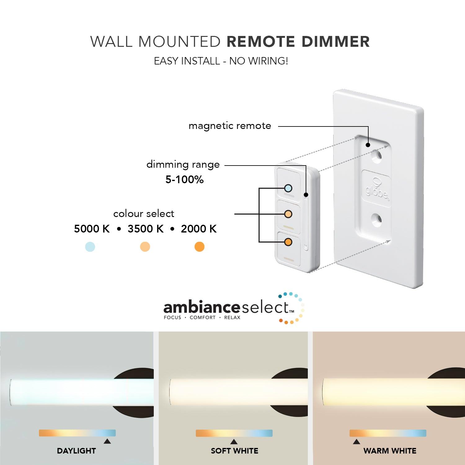 Globe Electric AmbianceSelect 24in LED Vanity Light - photo 2