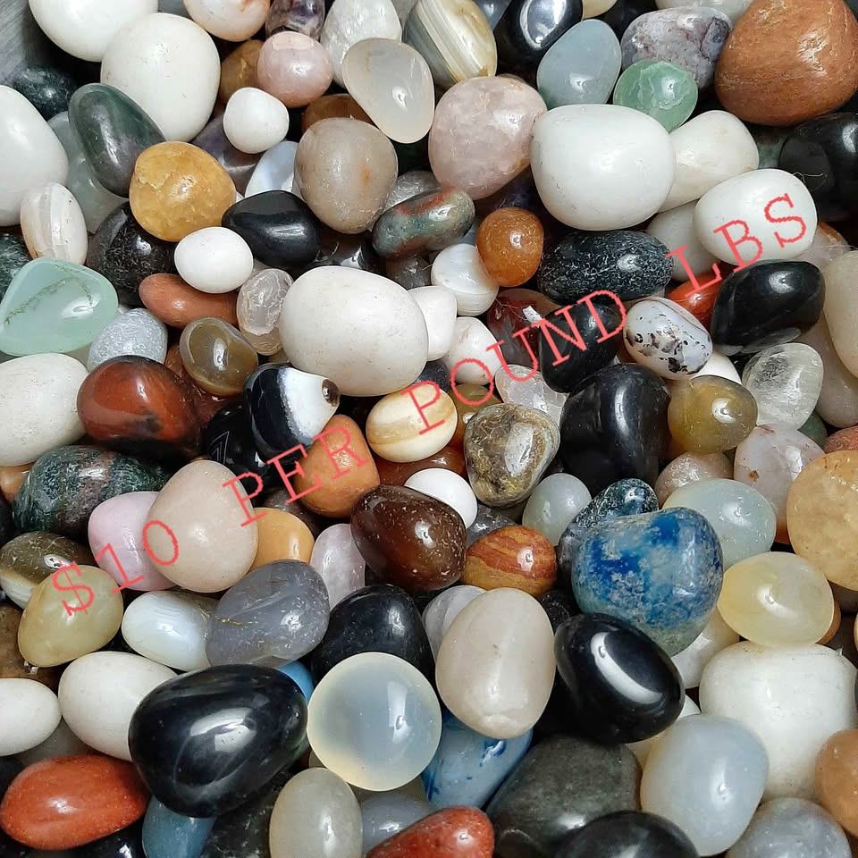 Tumbled stones $10/lb amethyst rose quartz