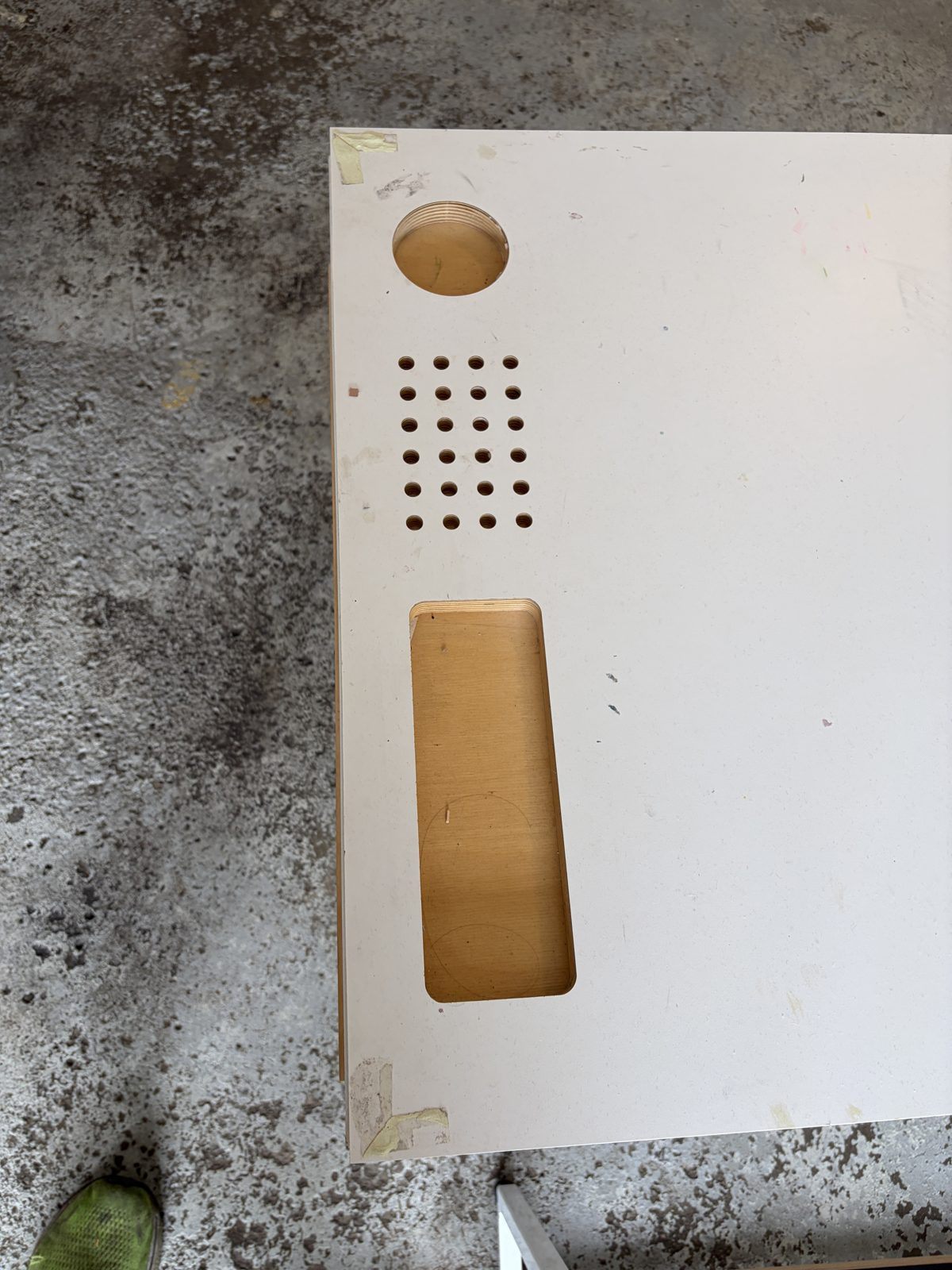 Modern Steel and Plywood Table with Matching Bench - photo 3