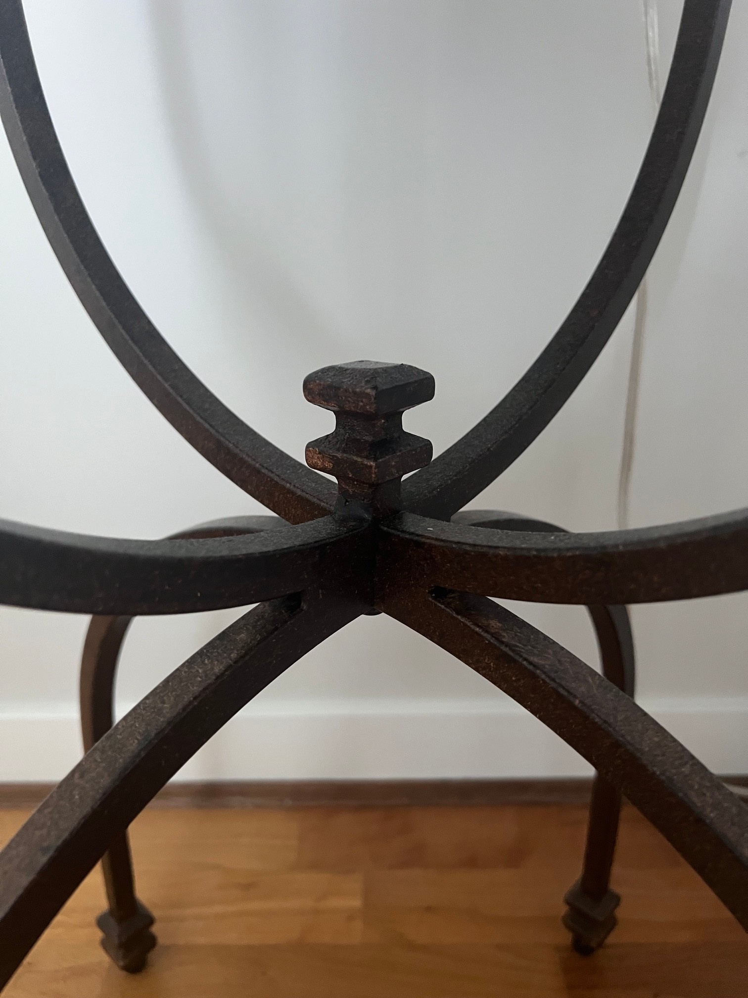 Pottery Barn Iron & Glass Side Tables – Set of 2 - photo 3