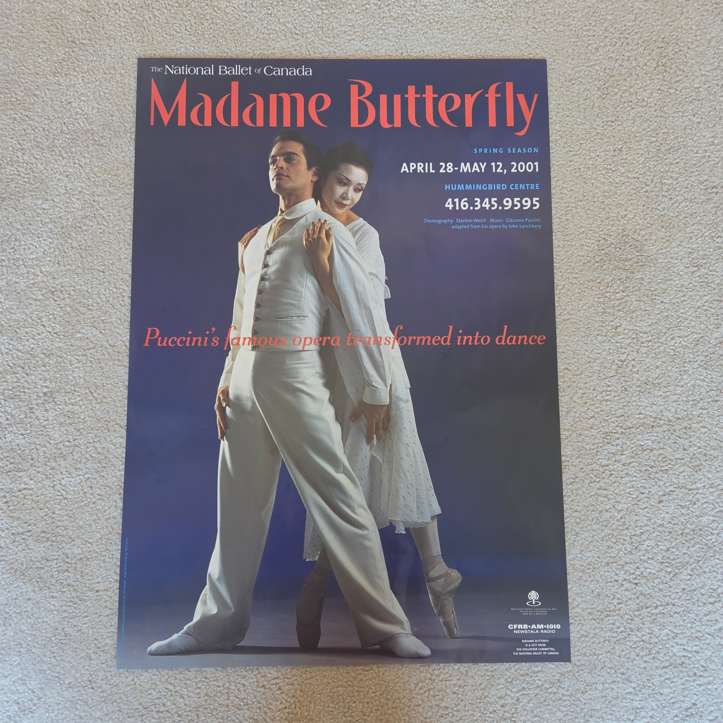 Madam Butterfly National Ballet of Canada Poster - Pre-Loved! ✨