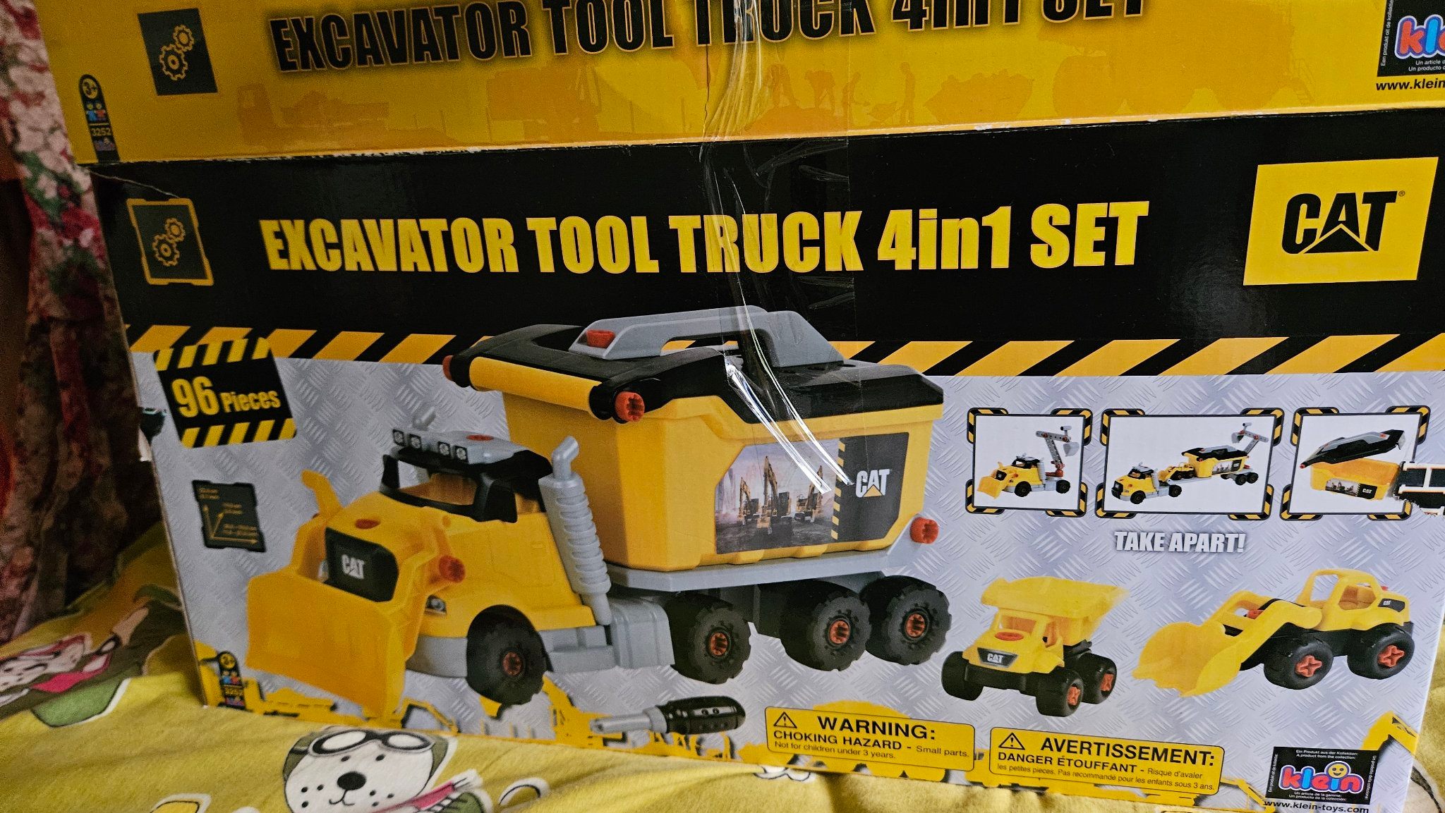 CAT Excavator Tool Truck 4in1 Set (96 Pieces)