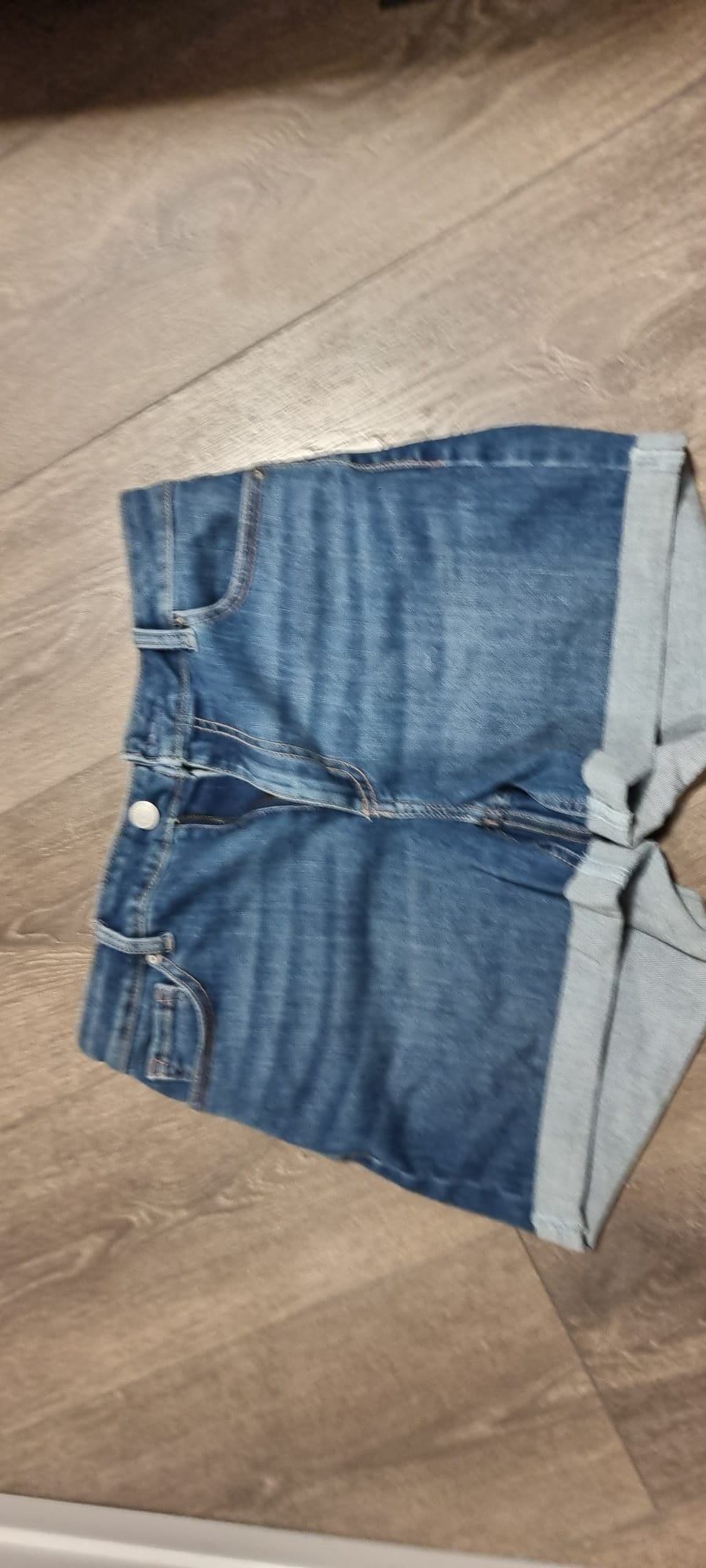 Blue denim shorts - photo 2