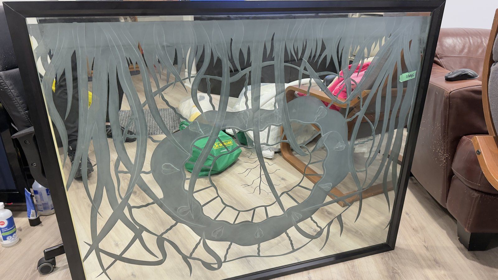 Vintage Lighted Etched Mirror – Brite-Write, Toronto 1986 - photo 3