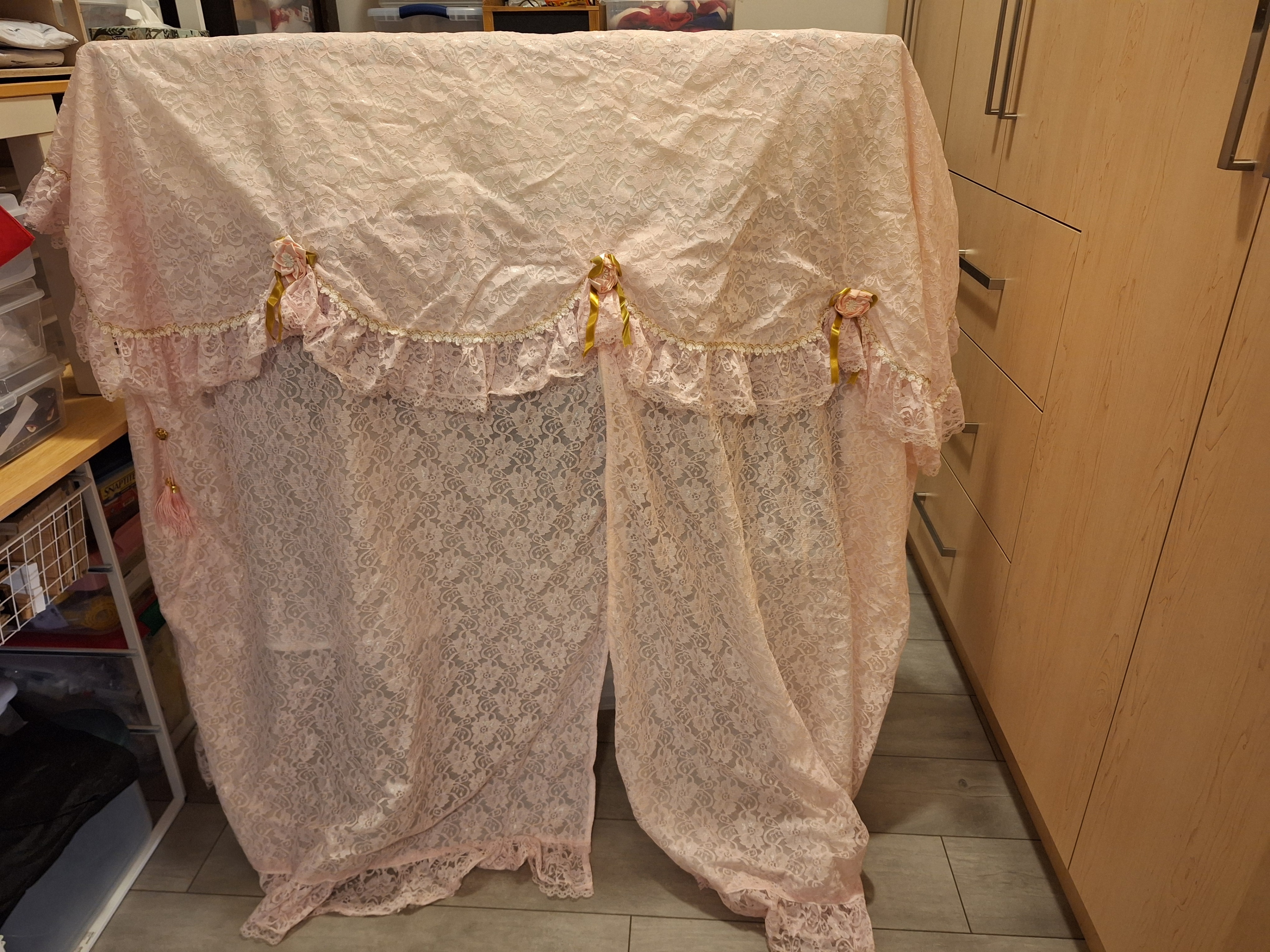 Pink Lace Upright Piano Cover + Pedal Cover - photo 2