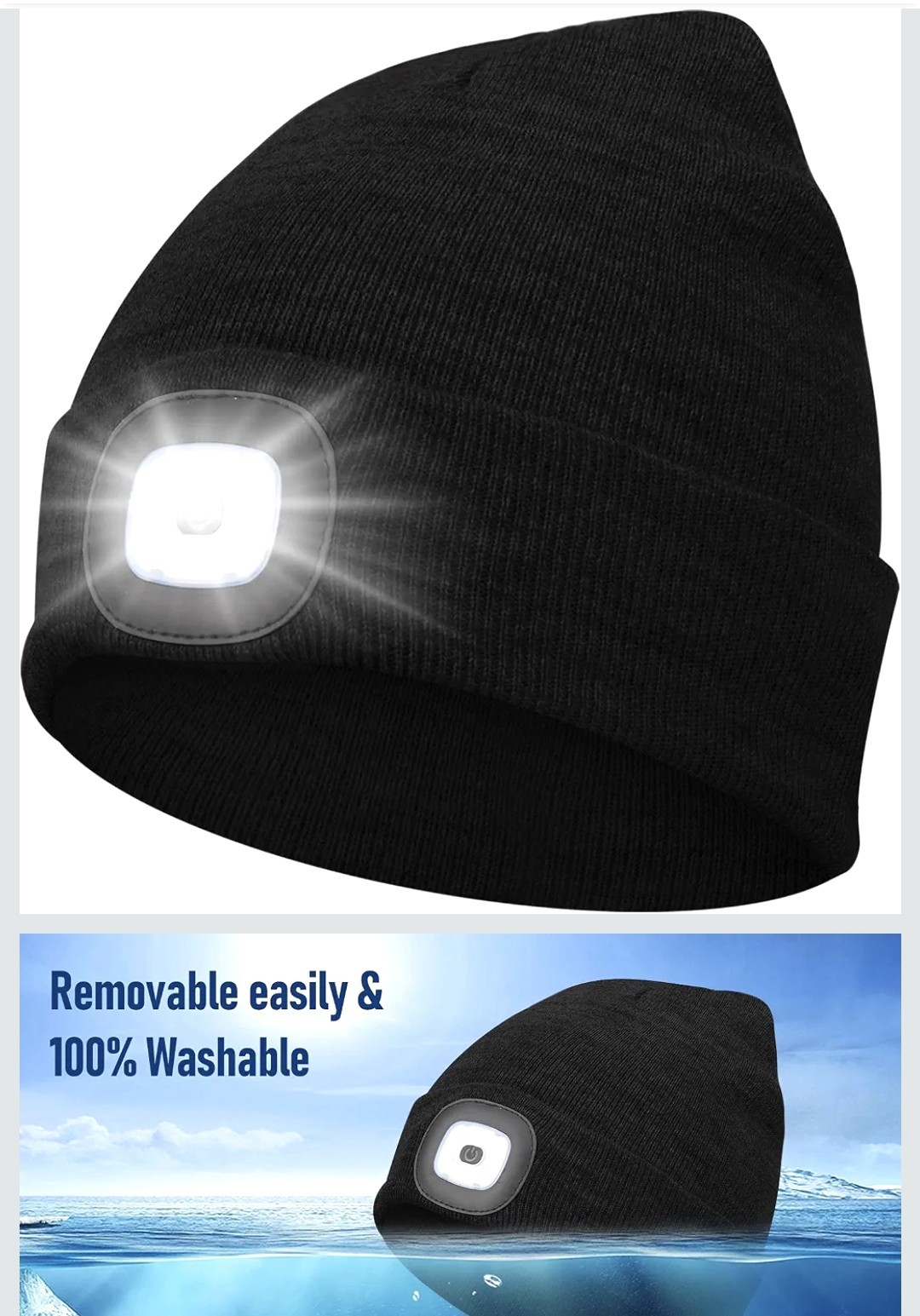 CM Ultra-Bright LED Unisex Beanie Hat