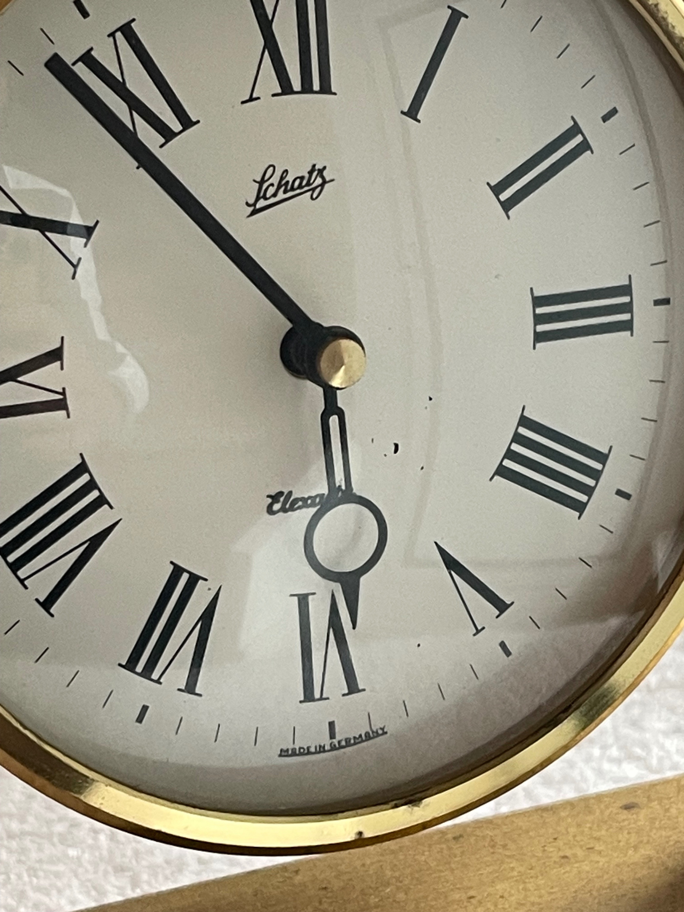 Vintage Working Schatz Elexacta German Brass Clock - photo 2