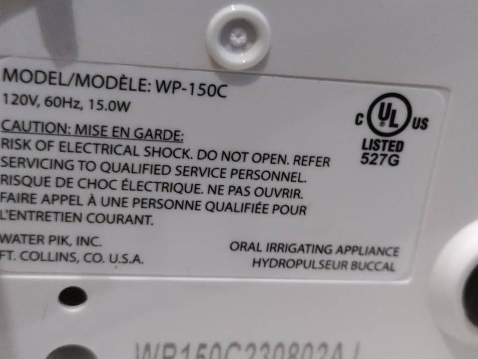 Waterpik WP-150 Ultra Plus Water Flosser - photo 5