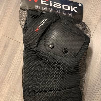 Knee Elbow Wrist Pad Protector Set – 6 Pieces, Adult
