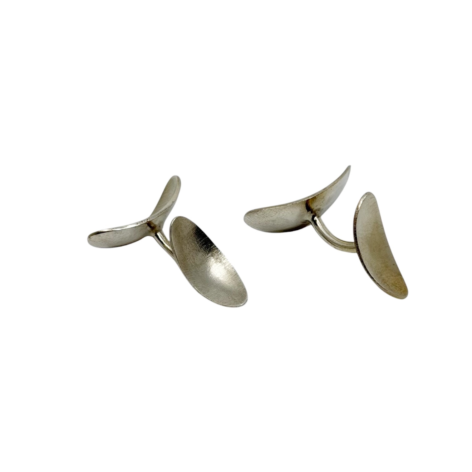 Mid Century sterling silver cufflinks - photo 2