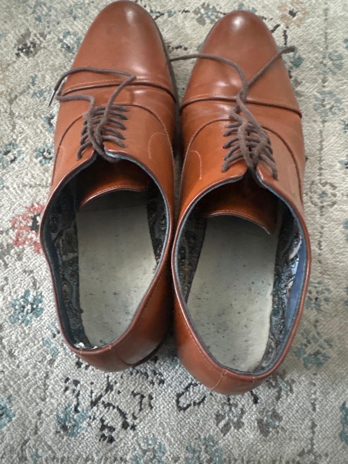 Men's Brown Leather Cap-Toe Oxford Dress Shoes – US 13 - photo 4
