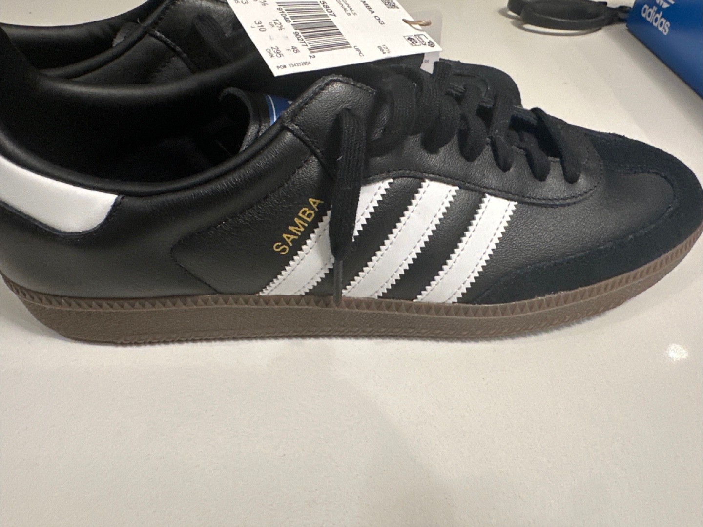 New Adidas Samba OG Black/White Men's US 12.5 - photo 4