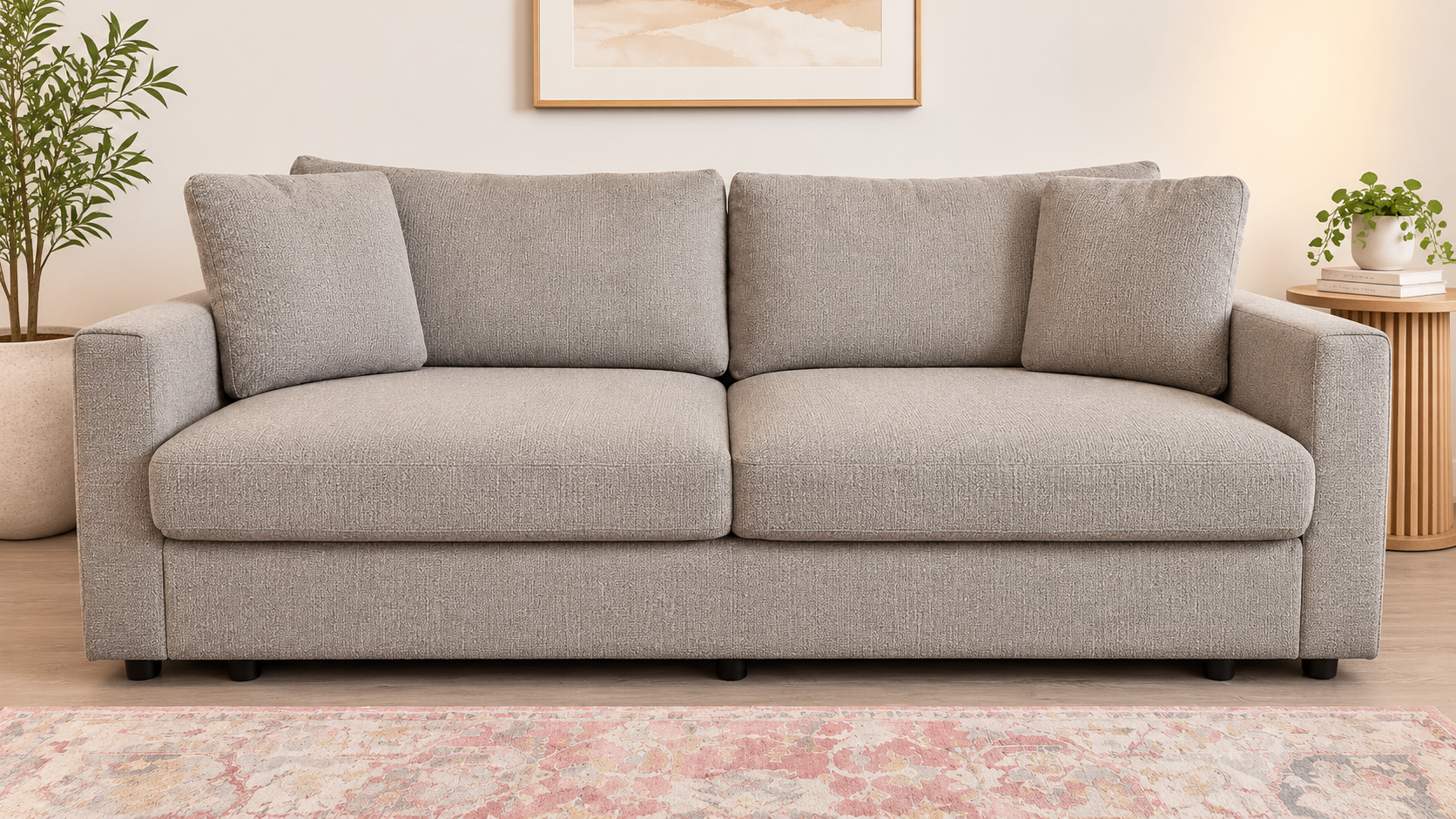 Like-New Queen Sofa Bed with Storage – Purchased Aug 2026 - photo 2