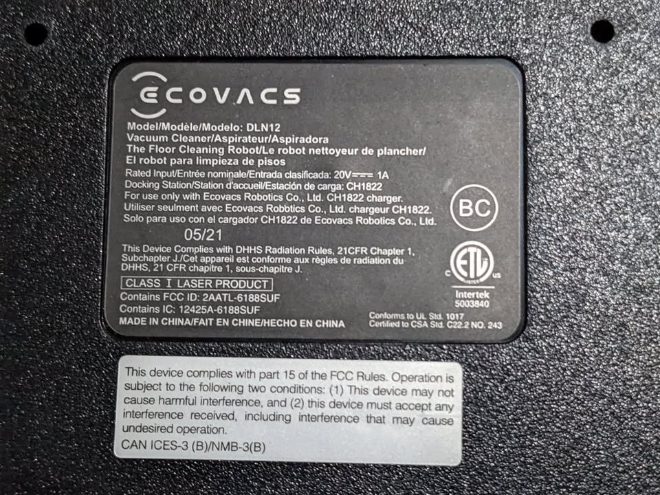 ECOVACS DEEBOT Robot Vacuum with Dock Base Charging Station - photo 4