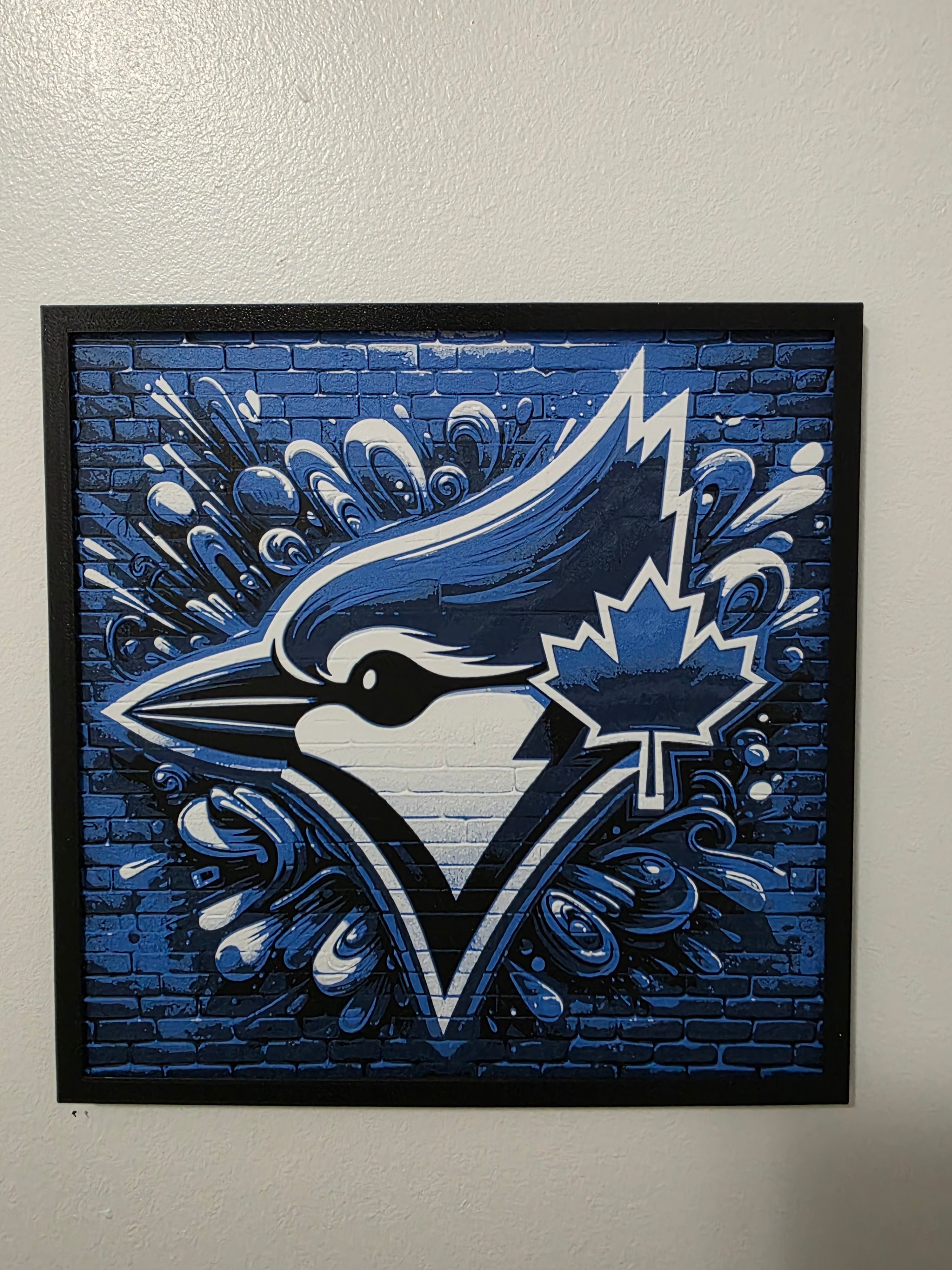 ⚾ Let's Go Jays! Toronto Blue Jays 3D Textured Framed Wall Art 🍁