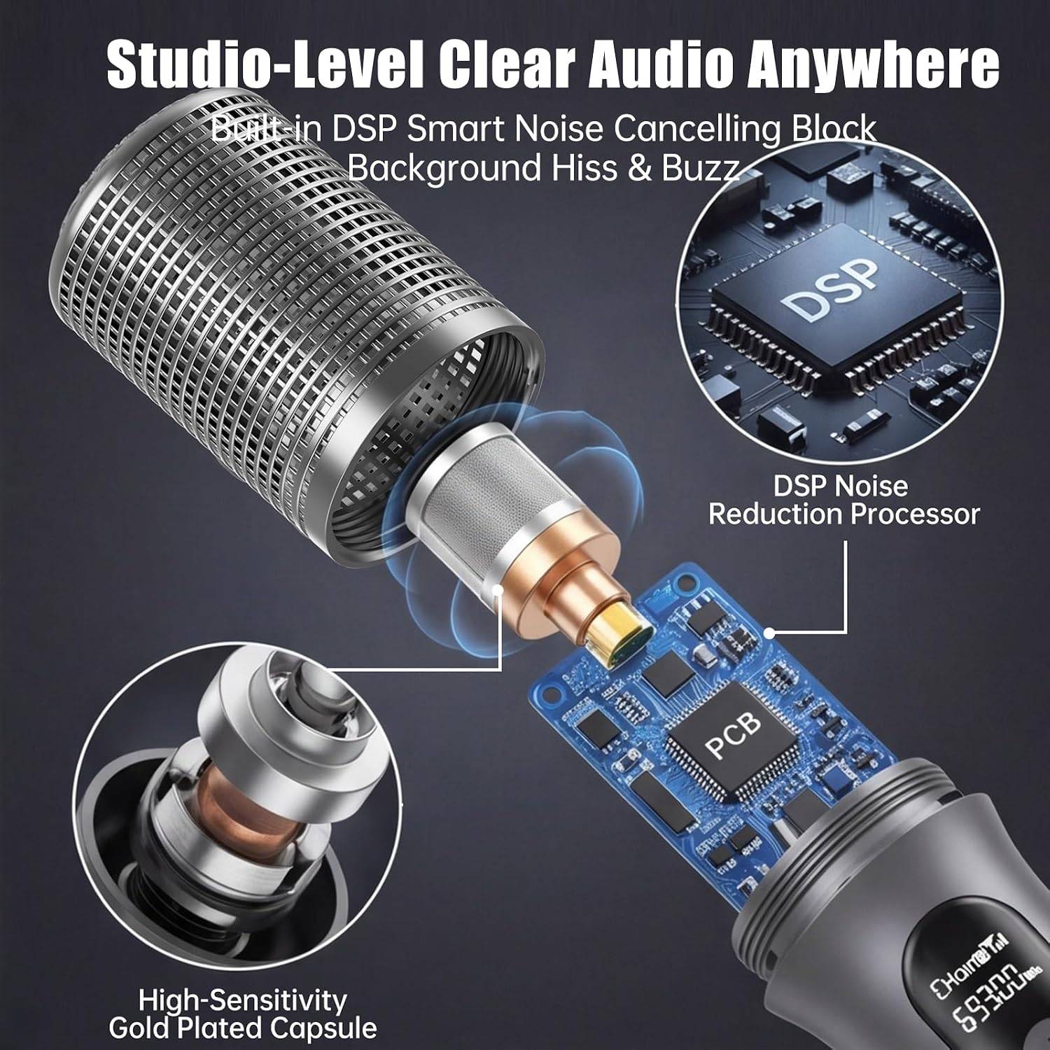 Dual RGB Karaoke Mics - photo 4