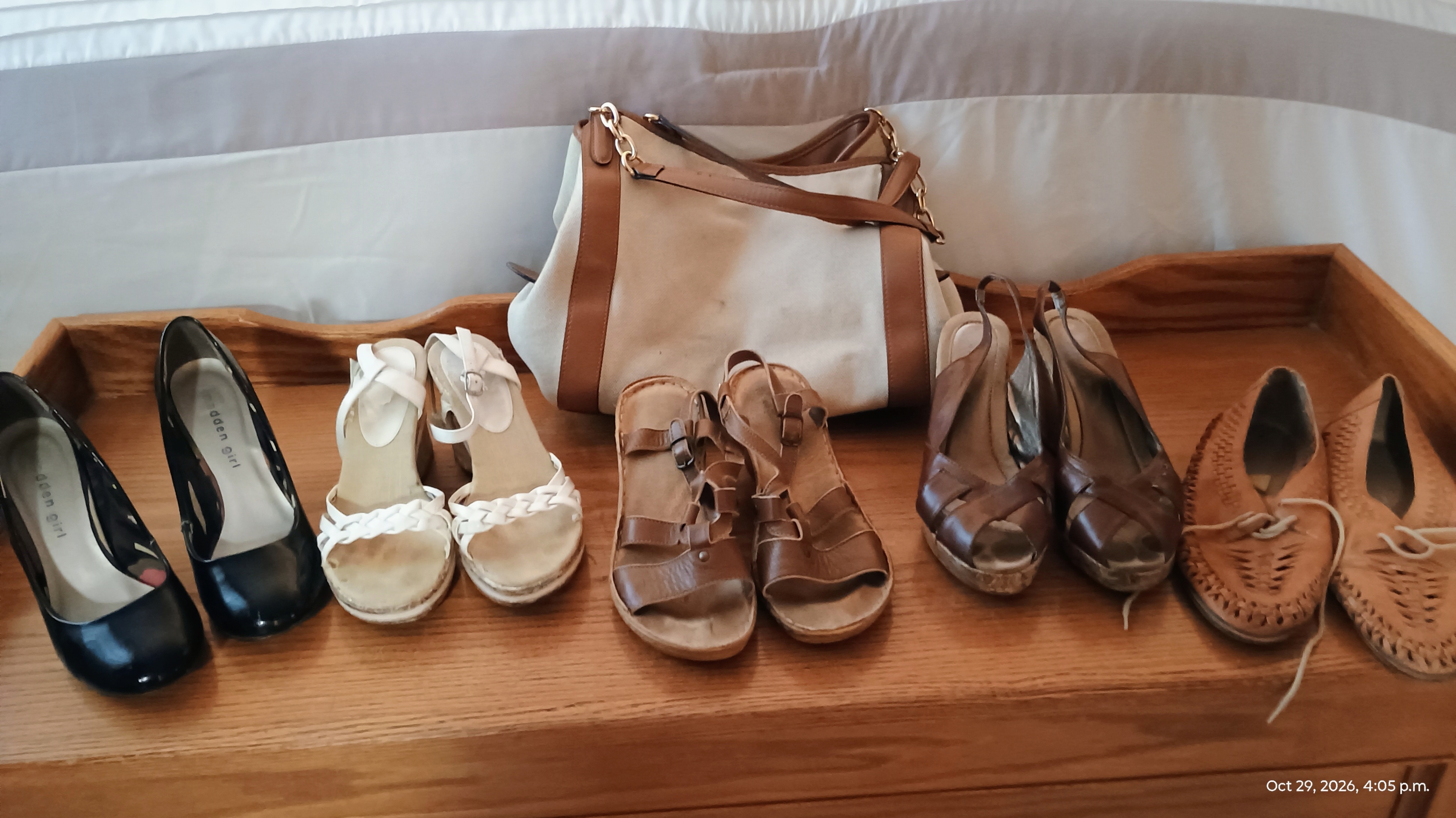 WOMENS’ SHOES AND HANDBAG