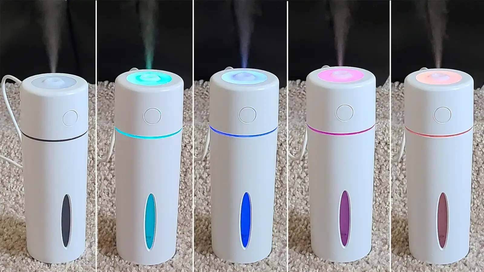 Portable Mini Humidifier with colour lights