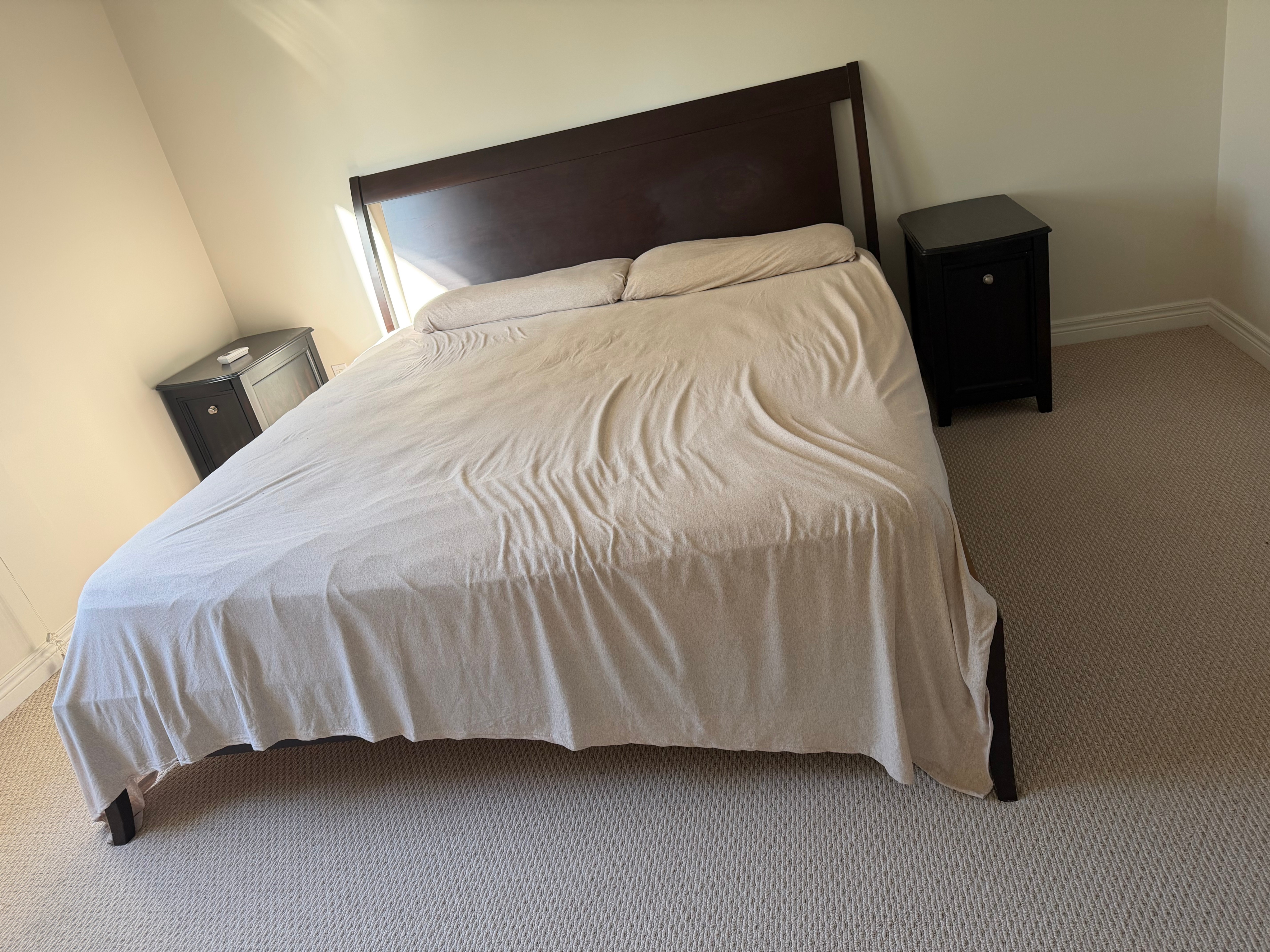 King Bed Frame + Spring Mattress
