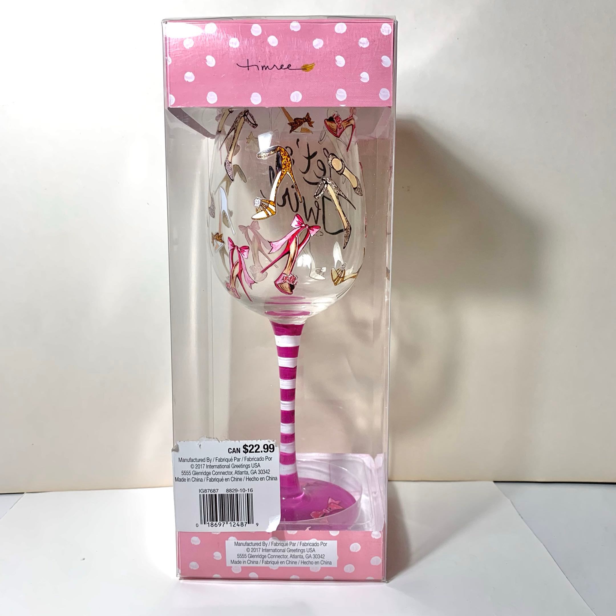 Fun Decorative Wine Glass "Let's Twirl" - photo 5