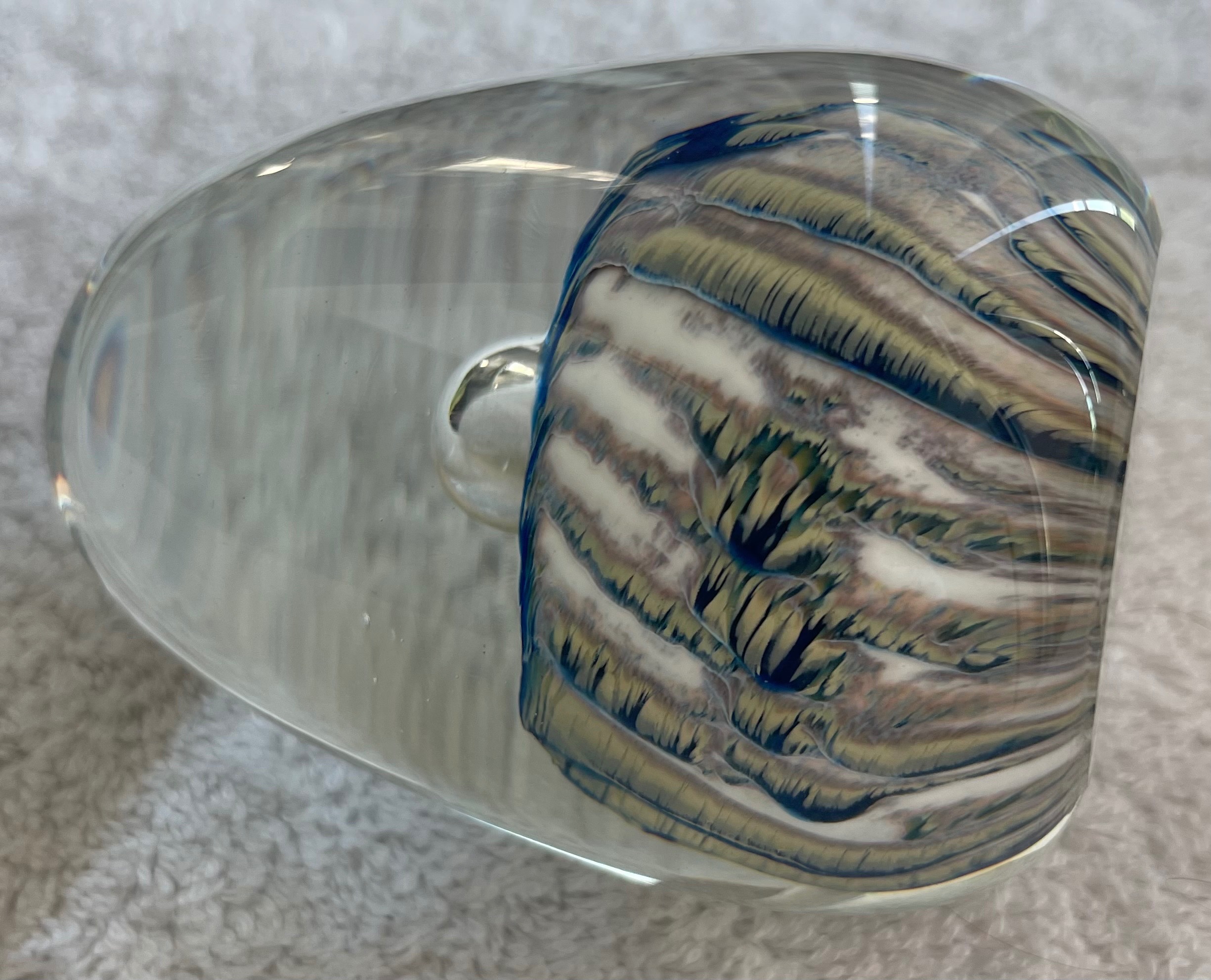 Signed Alexi Hunter Handblown Studio Glass Paperweight (2004) - photo 4