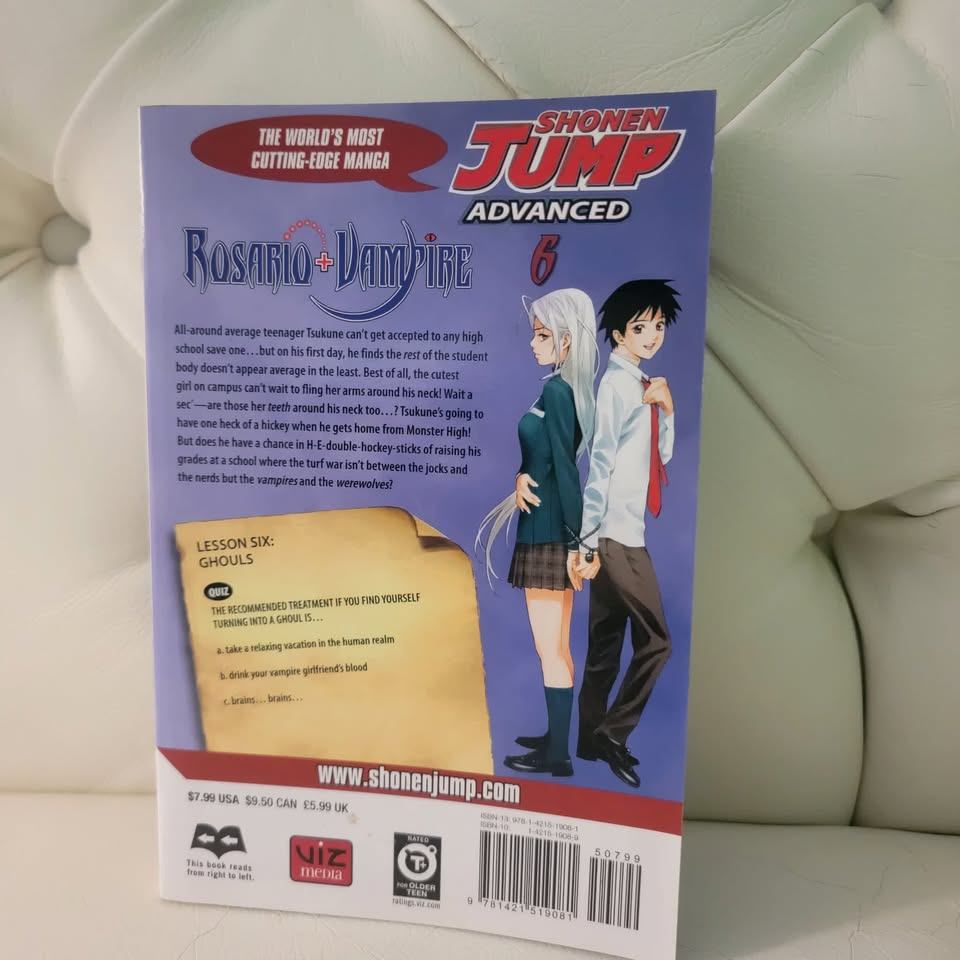 Rosario+Vampire Manga Vol. 6 by Akihisa Ikeda (Viz Media) — New - photo 2