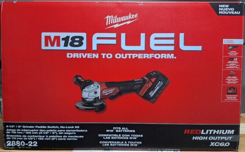 M18 FUELTM 4-1/2"/5" Braking Grinder Paddle Switch, No-Lock Kit - photo 3