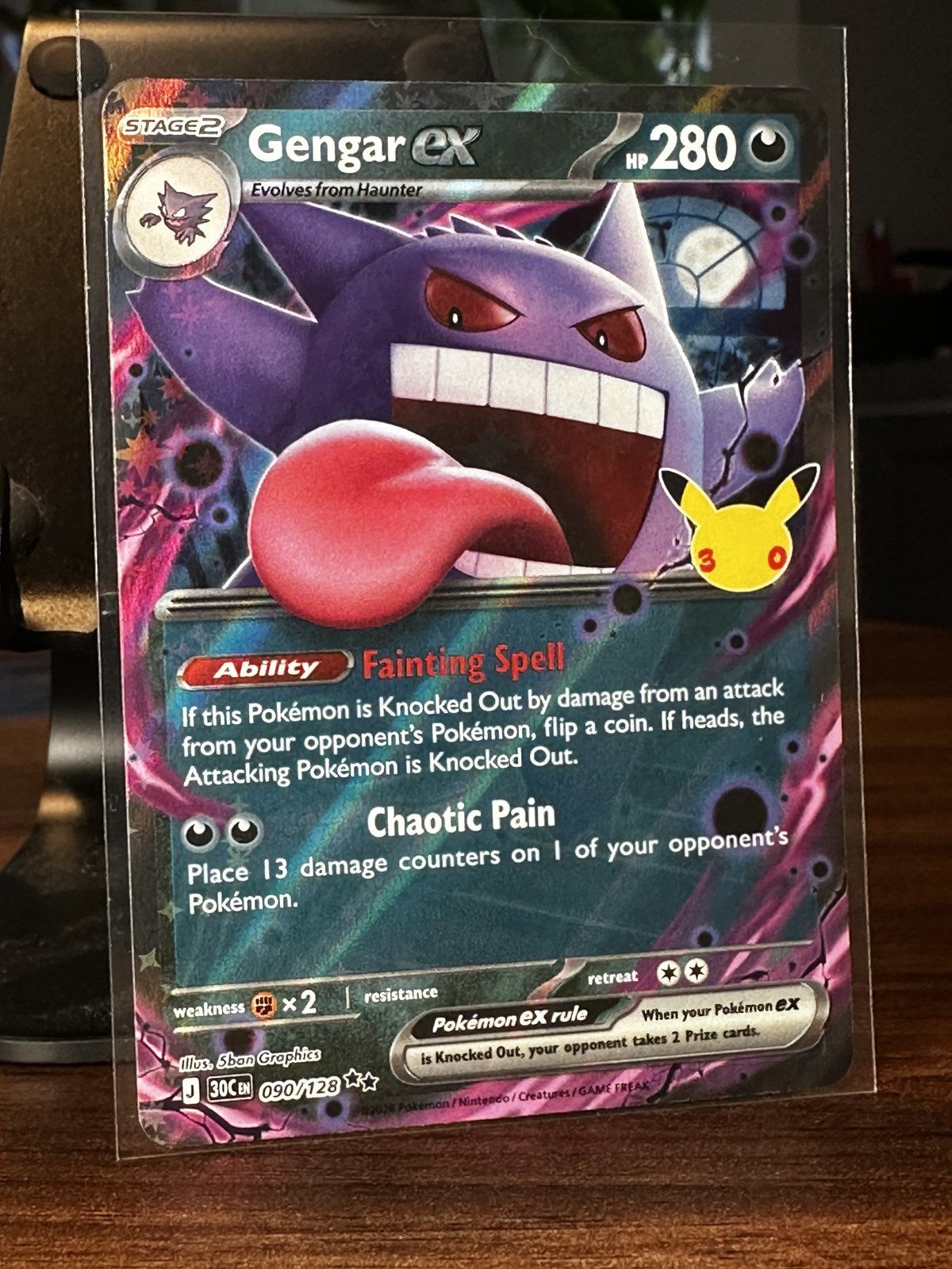 Gengar ex 090/128 - Pokemon 30th Celebration