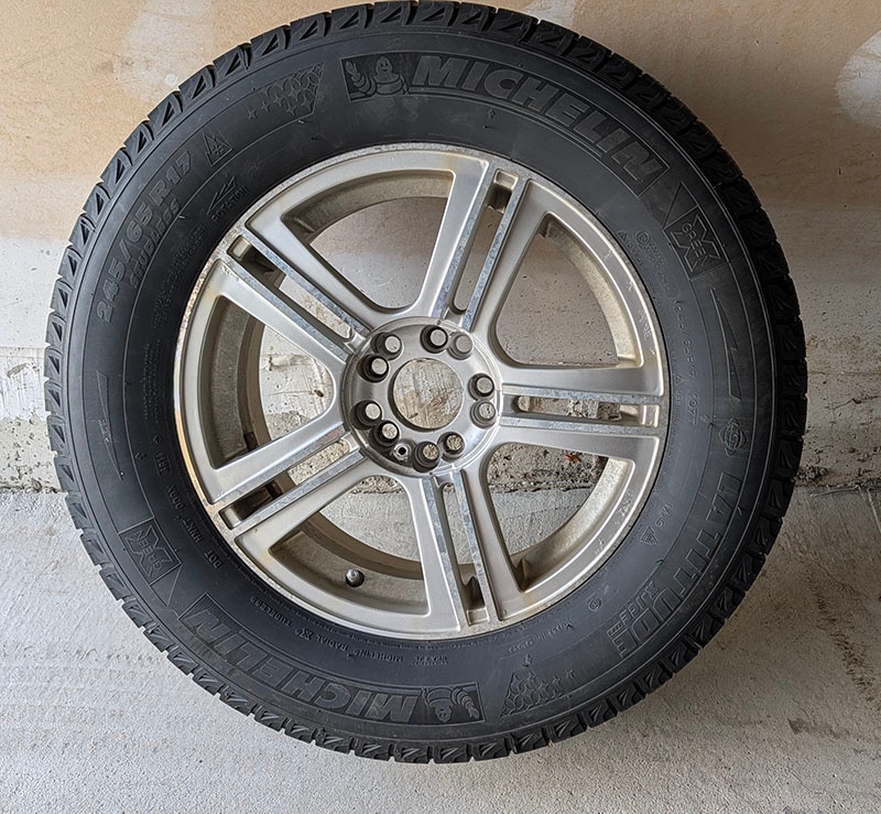 4 Alloy Wheels with Michelin Winter Tires – 245/65R17 - photo 5