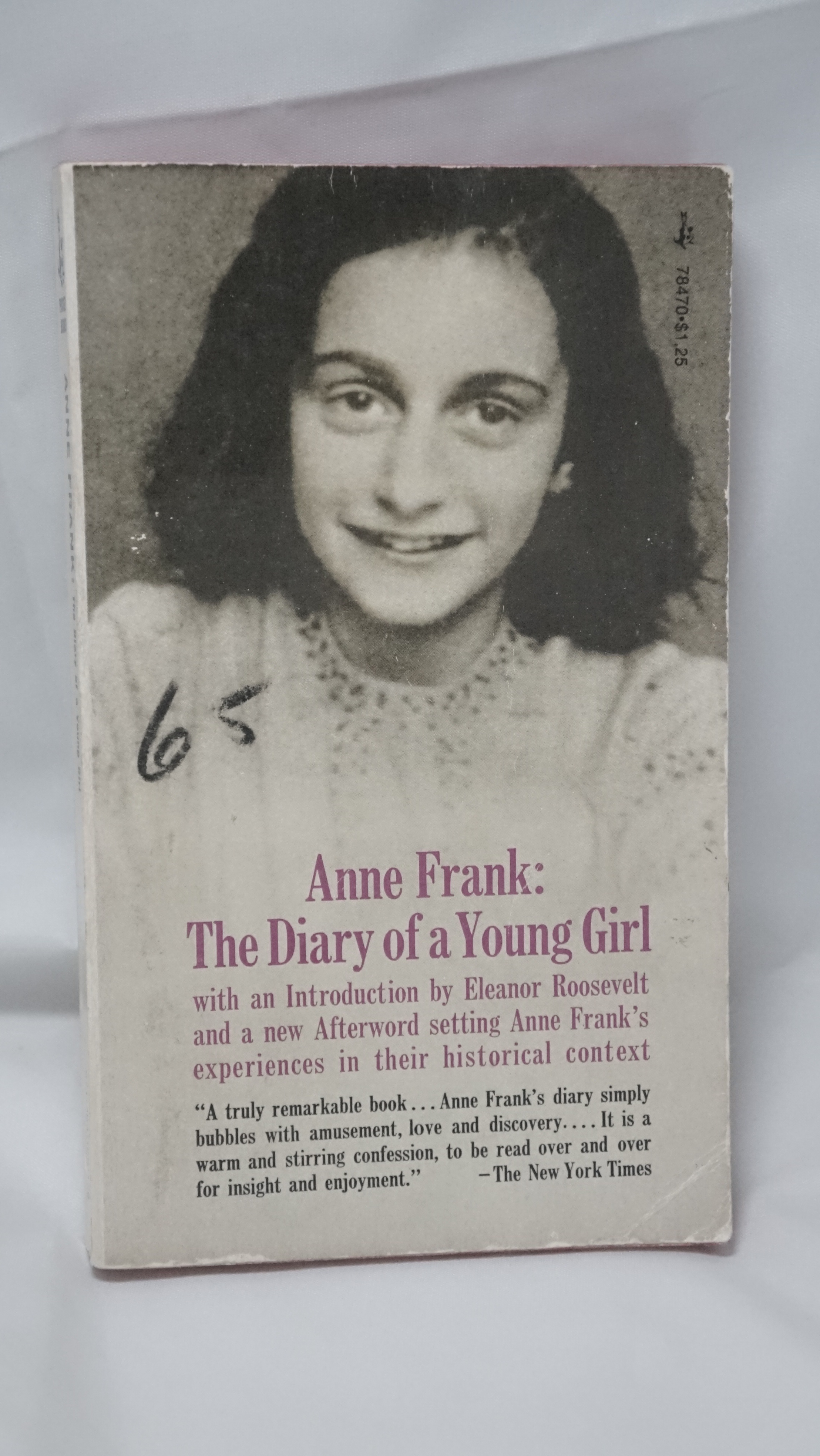 Anne Frank The Diary of a Young Girl Pocket Books 1975 Paperback