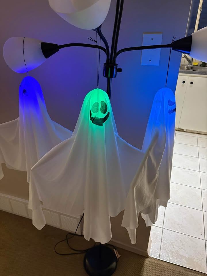 NEW Halloween ghost set with LED - photo 4