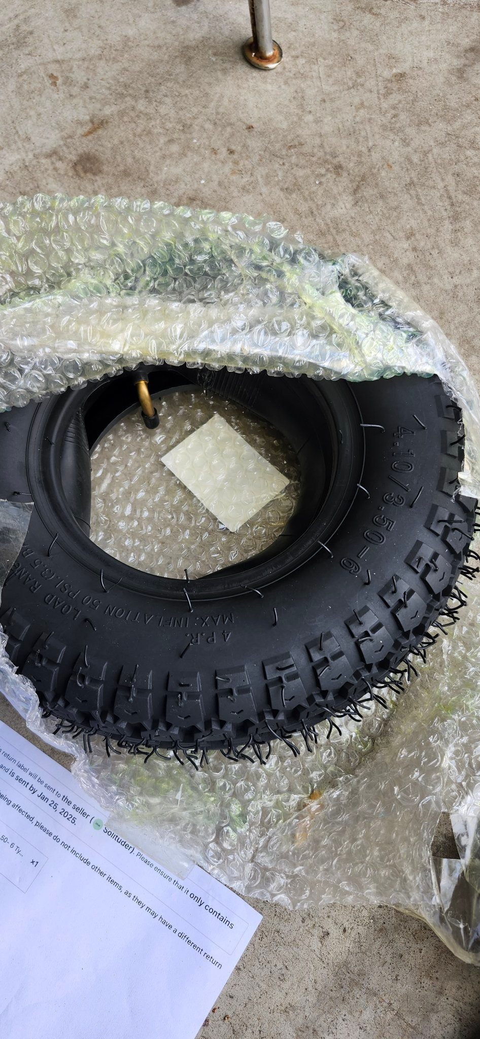 4.10/3.50-6 Mobility Scooter Wheel Tire and Inner Tube Set