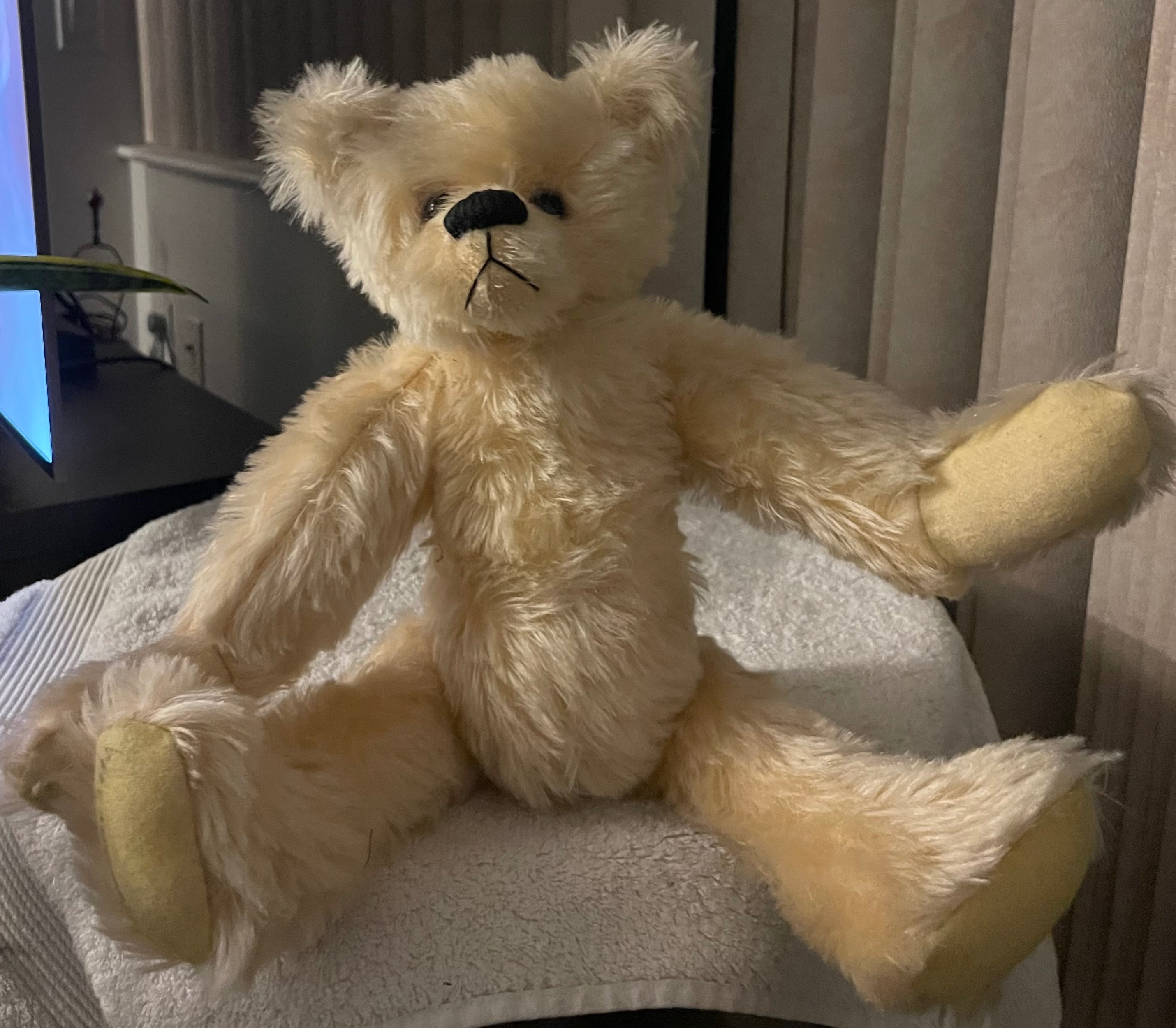 Vintage Signed Artist Teddy Bear by S. Edwards - 15"