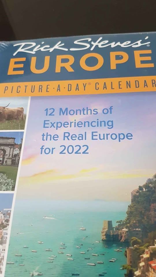 New sealed 2022 Rick Steve's Europe calendar - photo 2