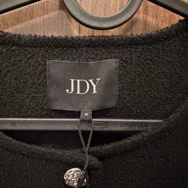 JDY Boucle Cardigan Jacket — Black, Size M (New) - photo 2