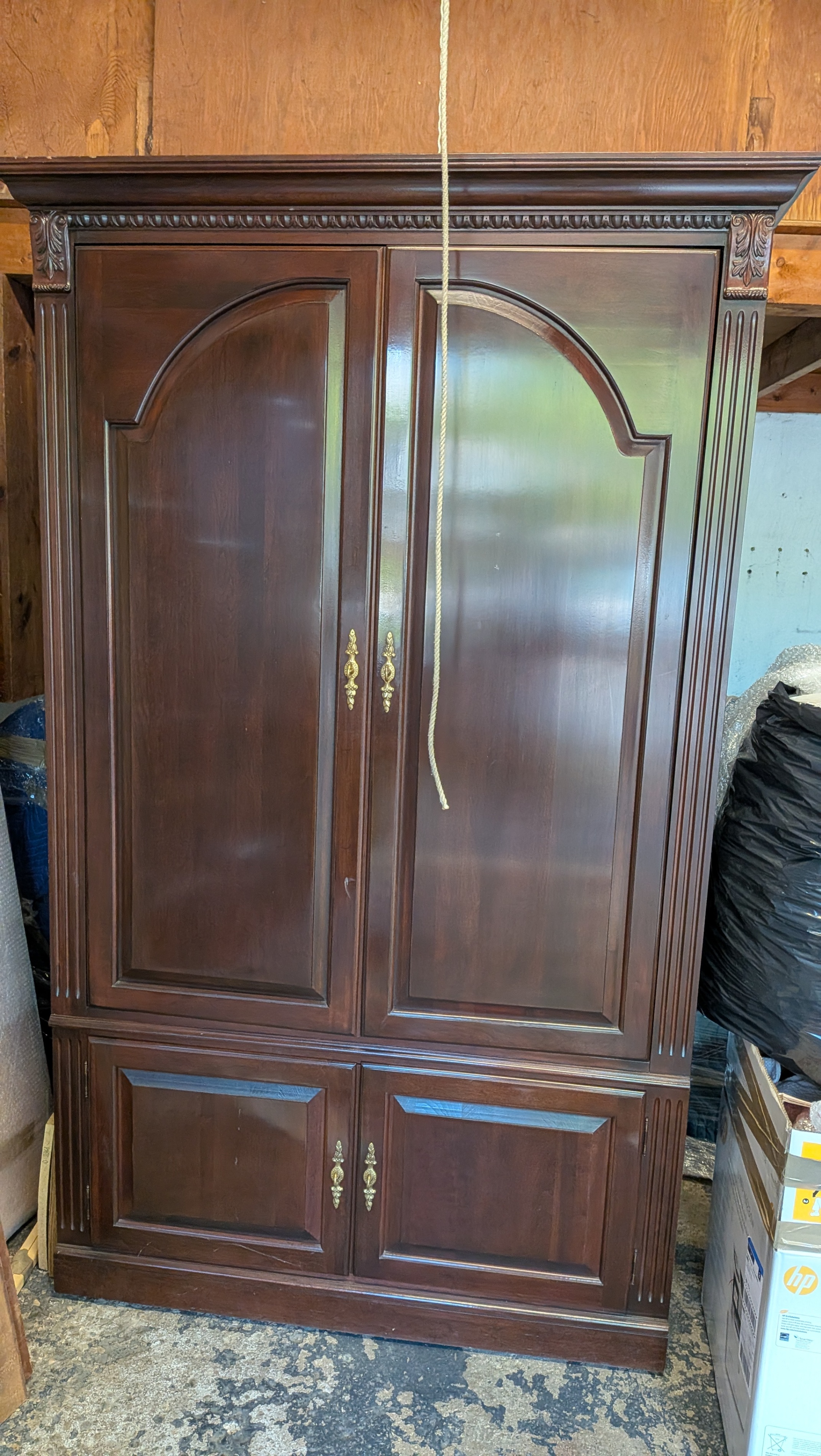 Large Wood Entertainment Armoire / TV Cabinet $250
